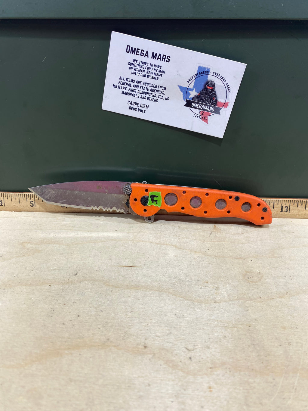 CRKT M16-12ZER #-79. Light usage. Super Dirty. Chips on blade.