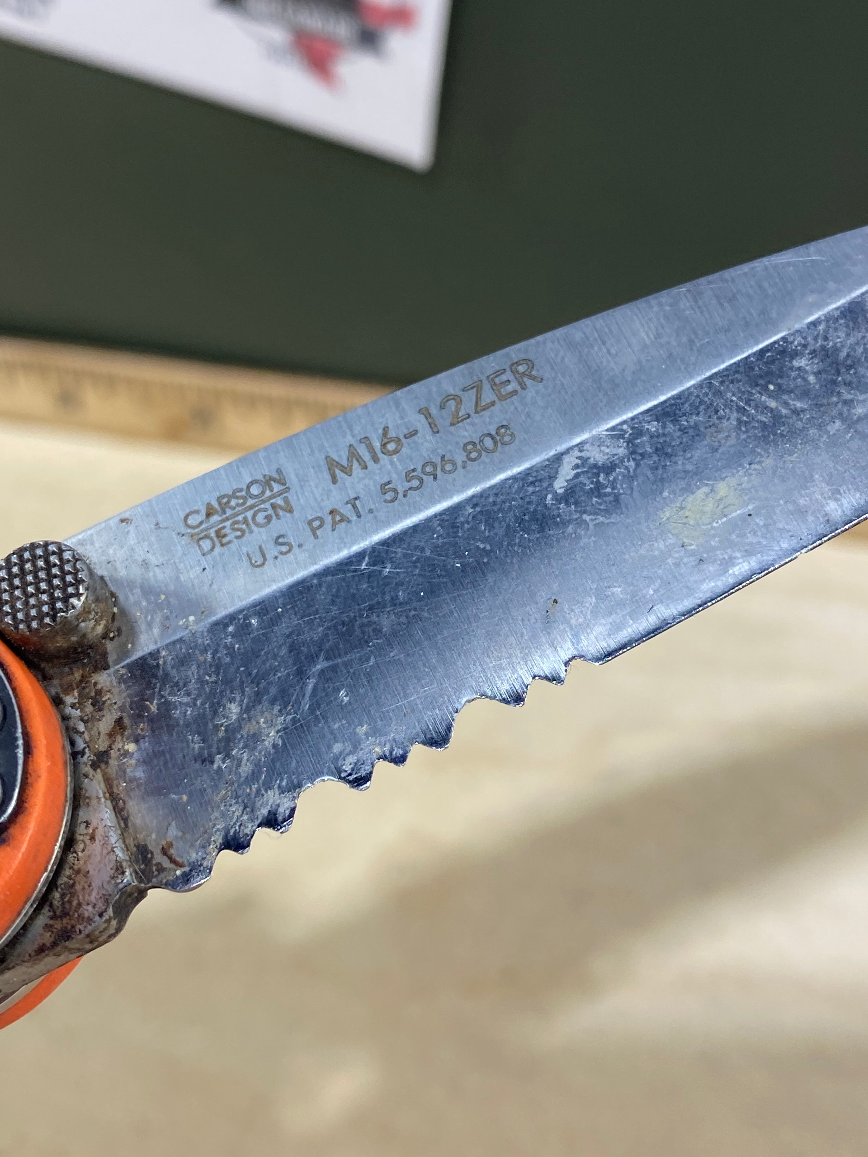 CRKT M16-12ZER #-79. Light usage. Super Dirty. Chips on blade.