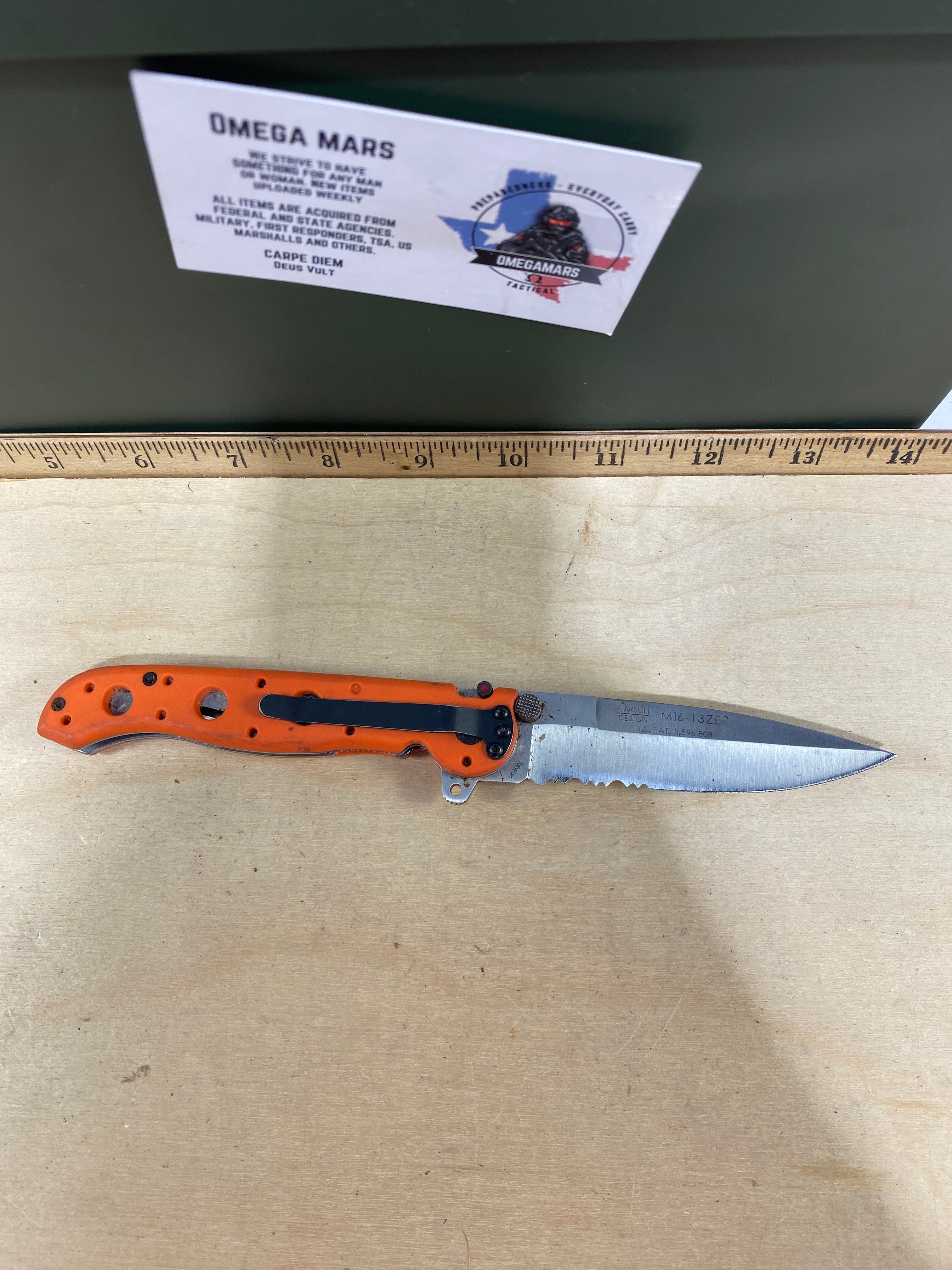 CRKT M16-13ZER #-81. Light usage. Dirty