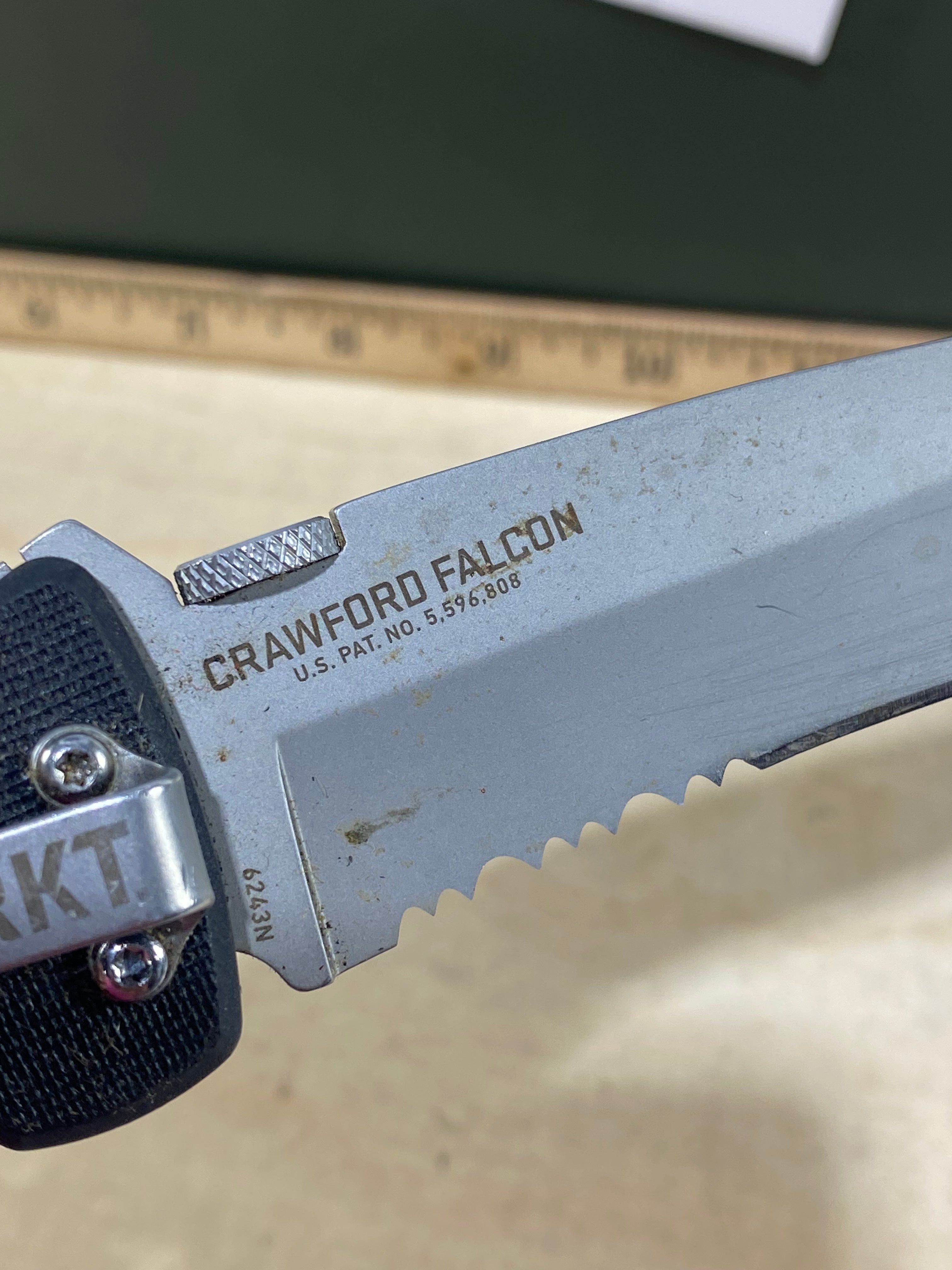 CRKT 6243N #-86. Light usage. Dirty. Discontinued.