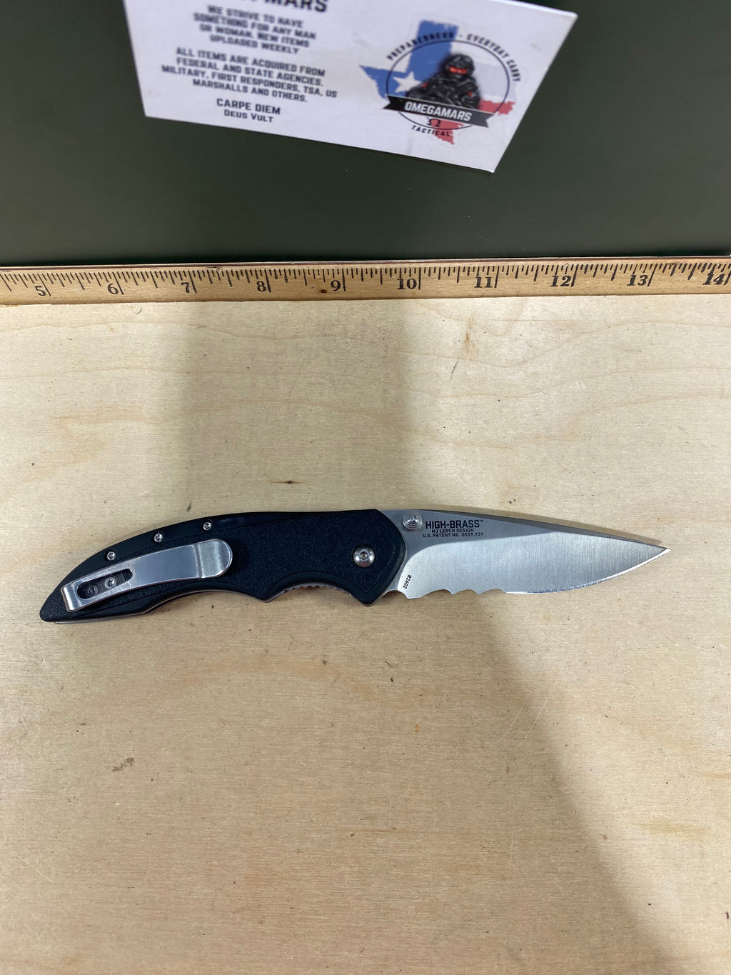 CRKT R2602 High-Brass #-90. Light usage.