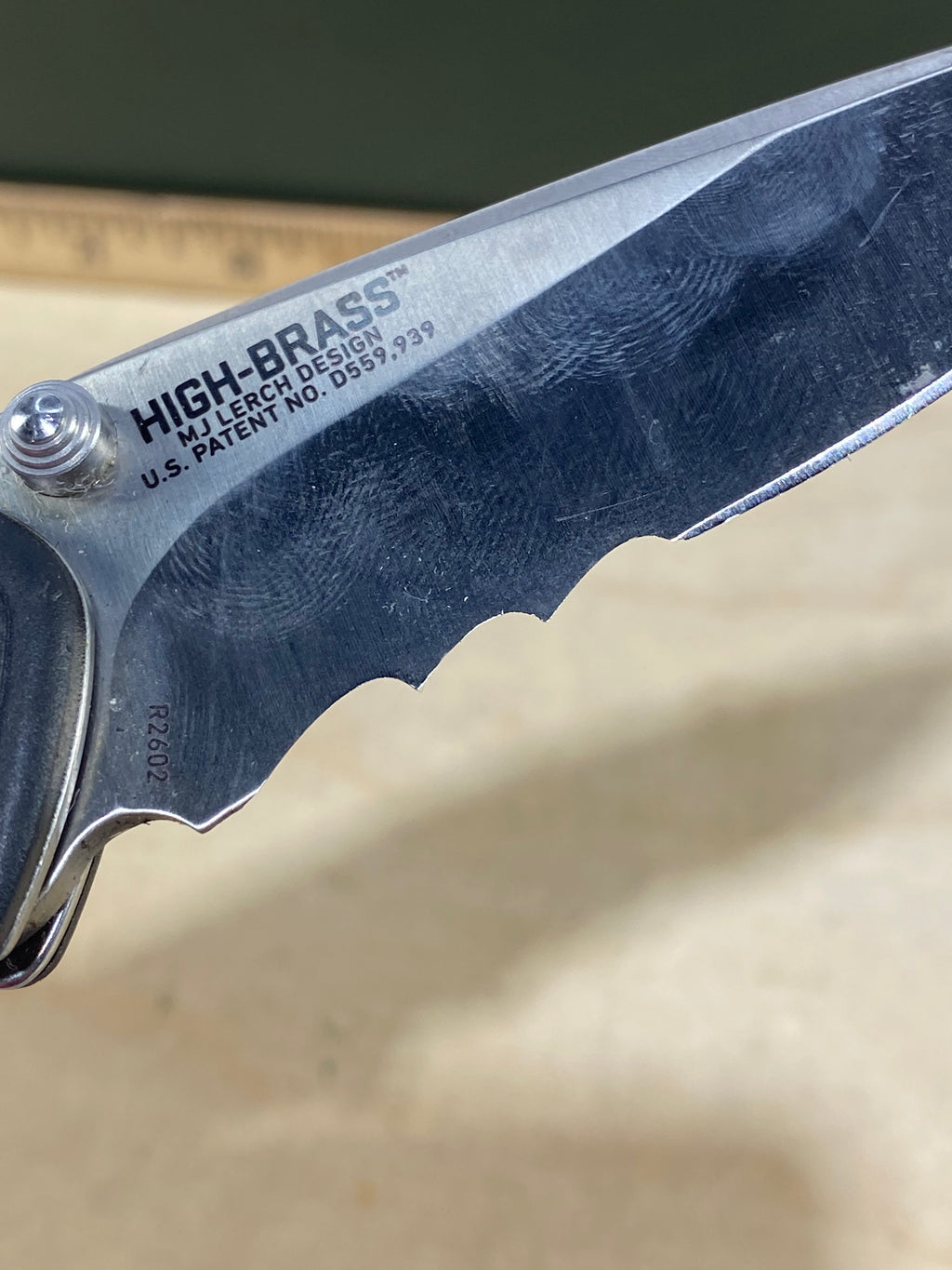 CRKT R2602 High-Brass #-90. Light usage.