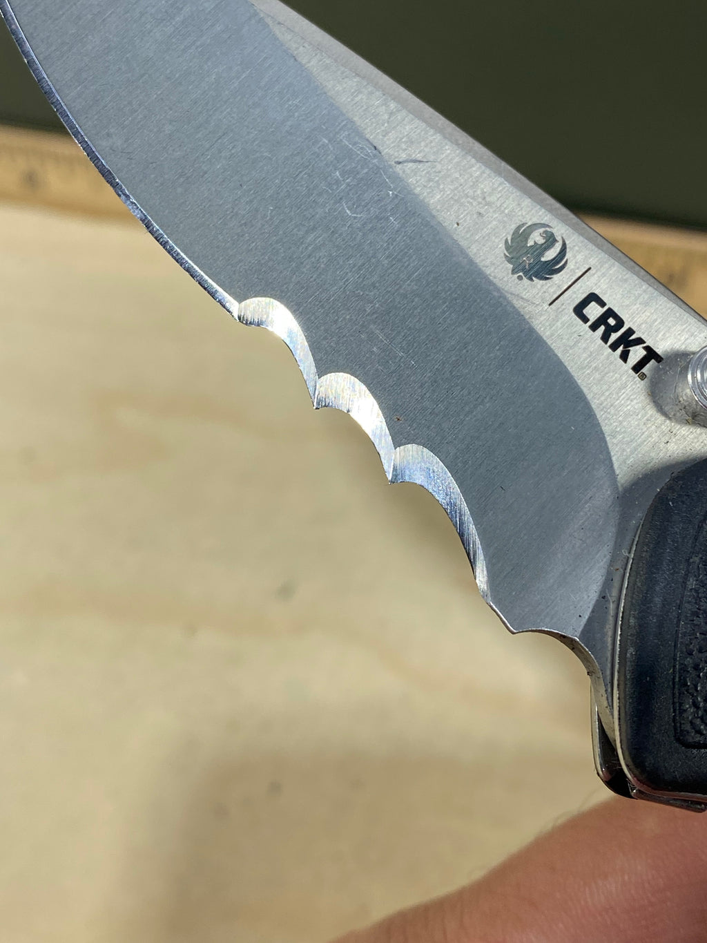 CRKT R2602 High-Brass #-90. Light usage.