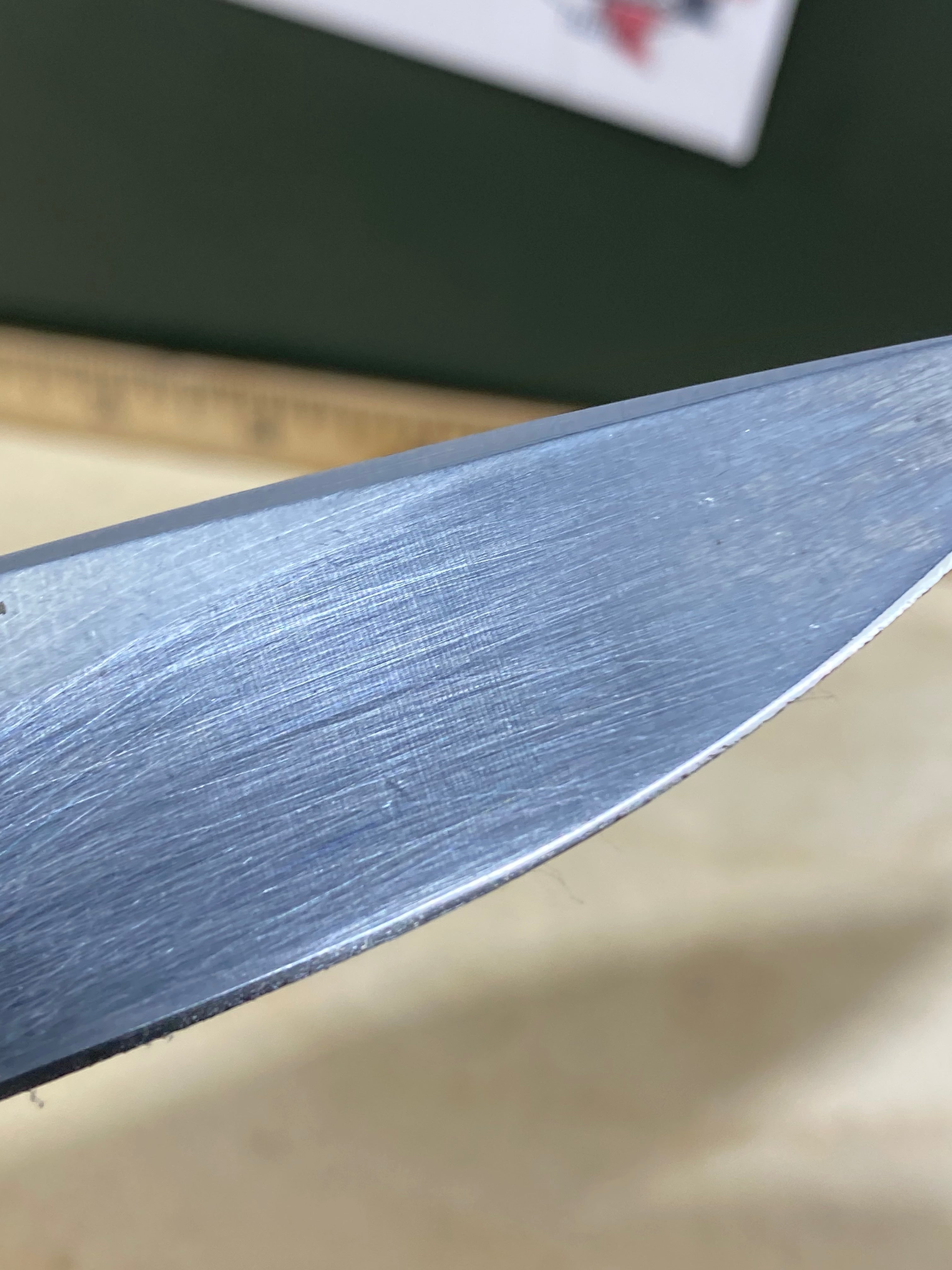 CRKT R2601 High-Brass #-91. Light usage. Chips on blade. Discontinued.