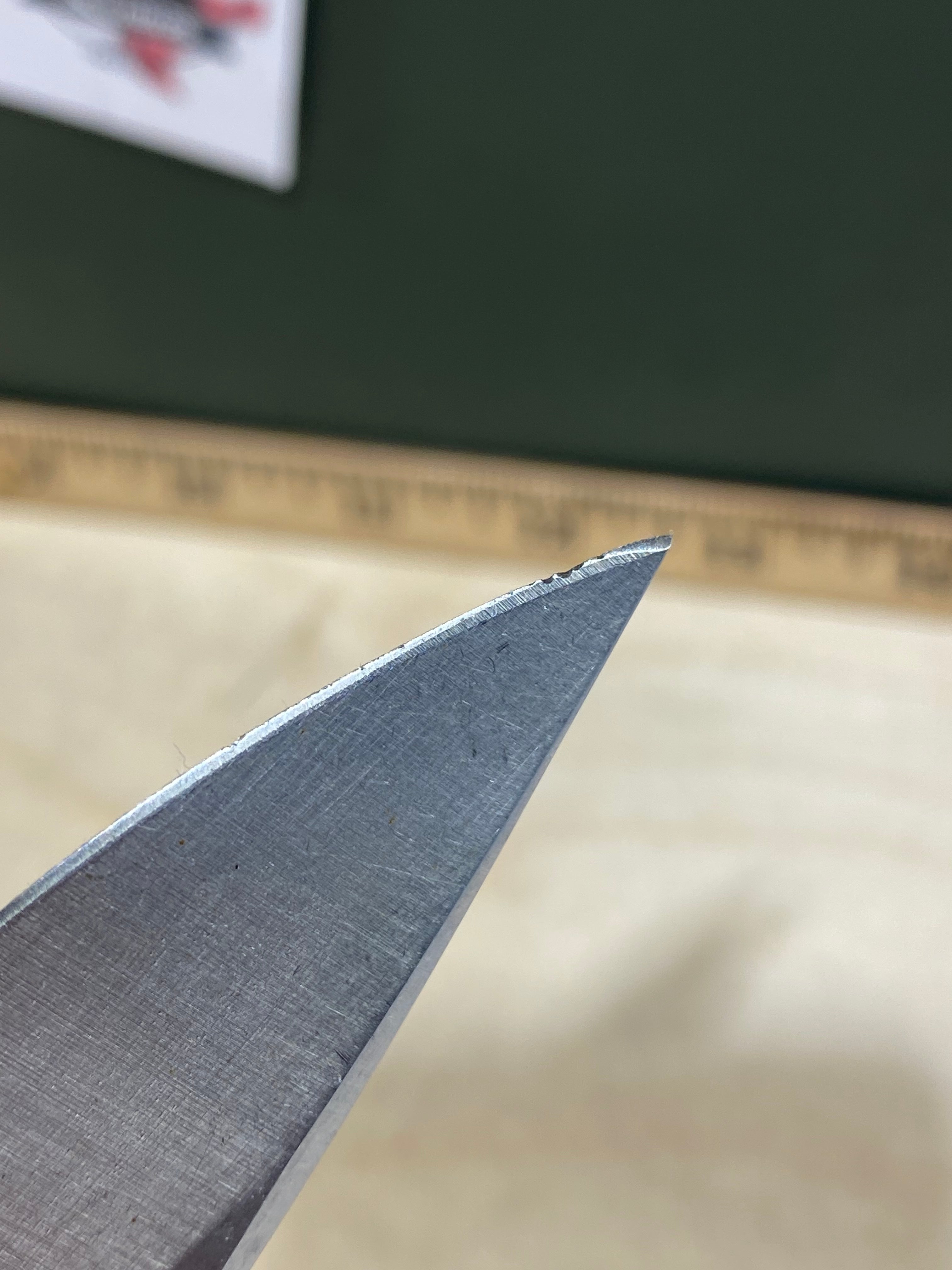 CRKT R2601 High-Brass #-91. Light usage. Chips on blade. Discontinued.