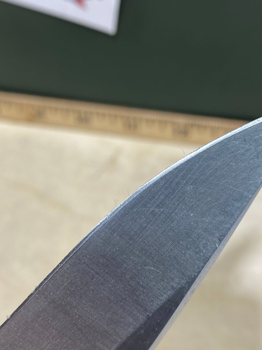 CRKT R2601 High-Brass #-91. Light usage. Chips on blade. Discontinued.