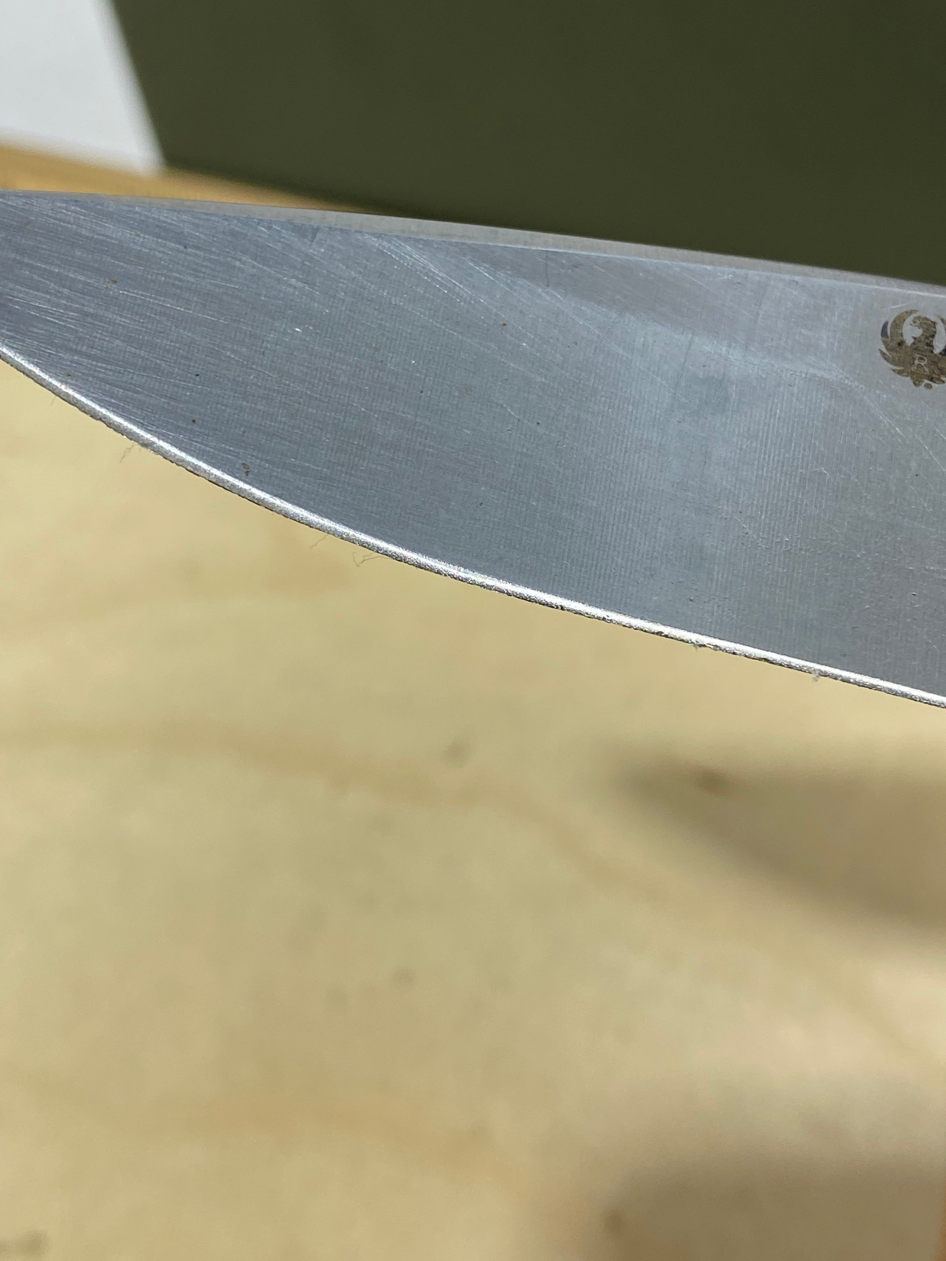 CRKT R2601 High-Brass #-91. Light usage. Chips on blade. Discontinued.