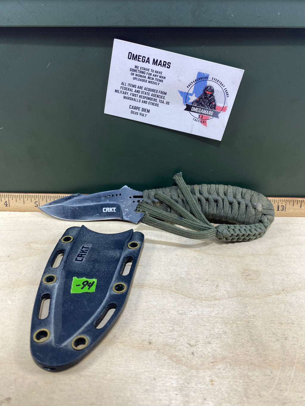 CRKT 2032 #-94. Light usage. Resharpened. Discontinued.