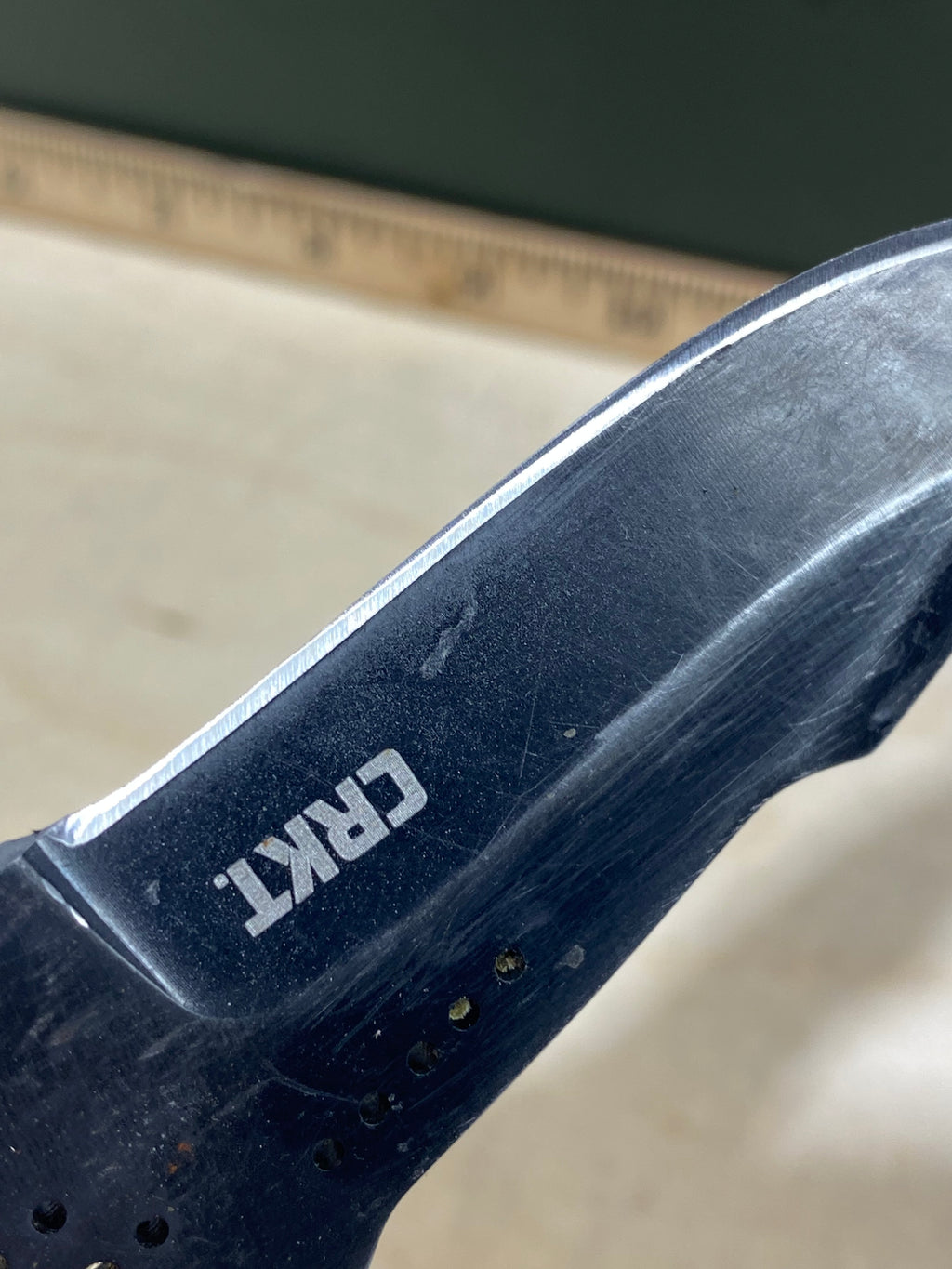 CRKT 2032 #-94. Light usage. Resharpened. Discontinued.