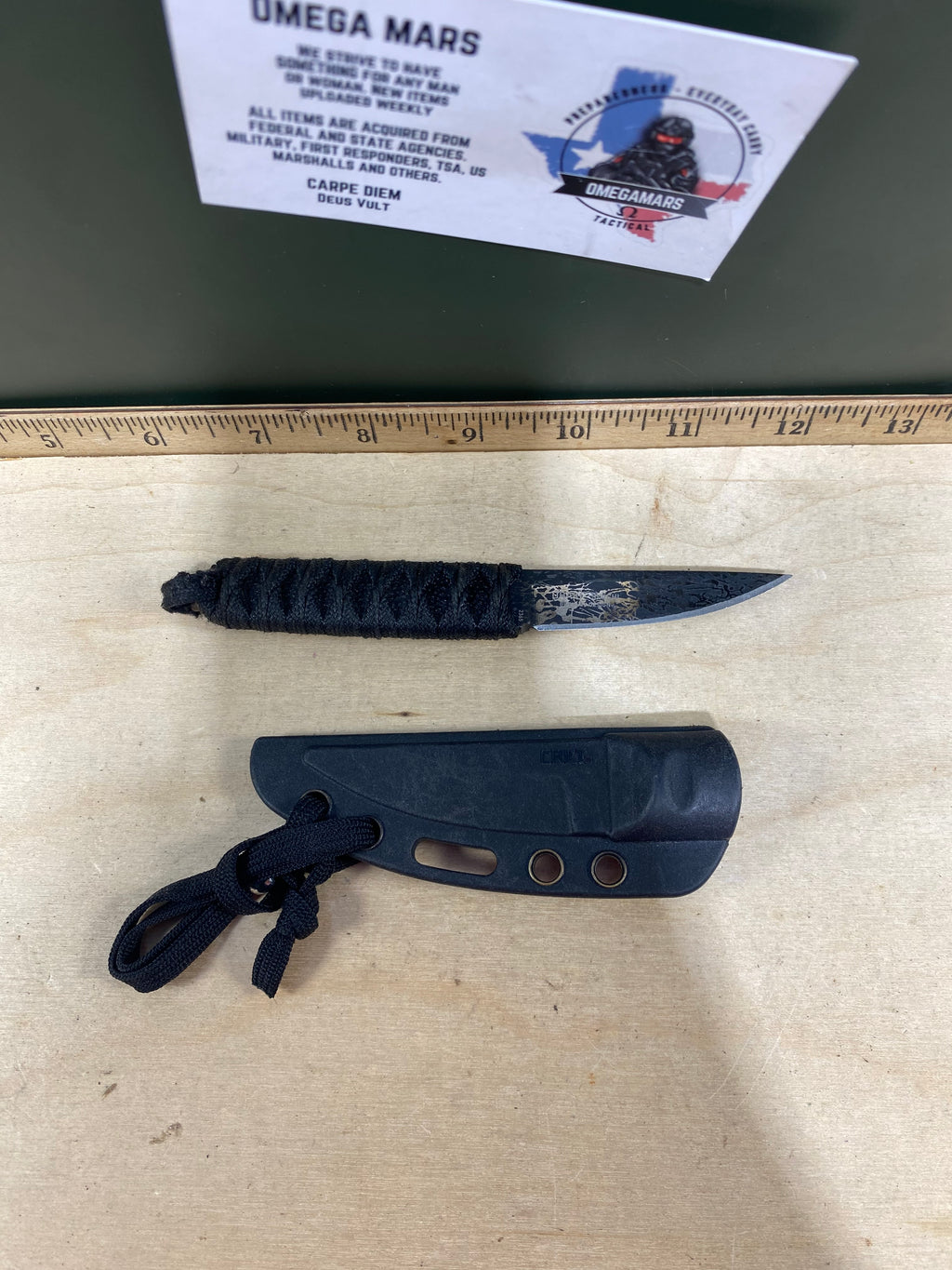 CRKT 2365 #-96. Light usage. Chips on blade. Discontinued.