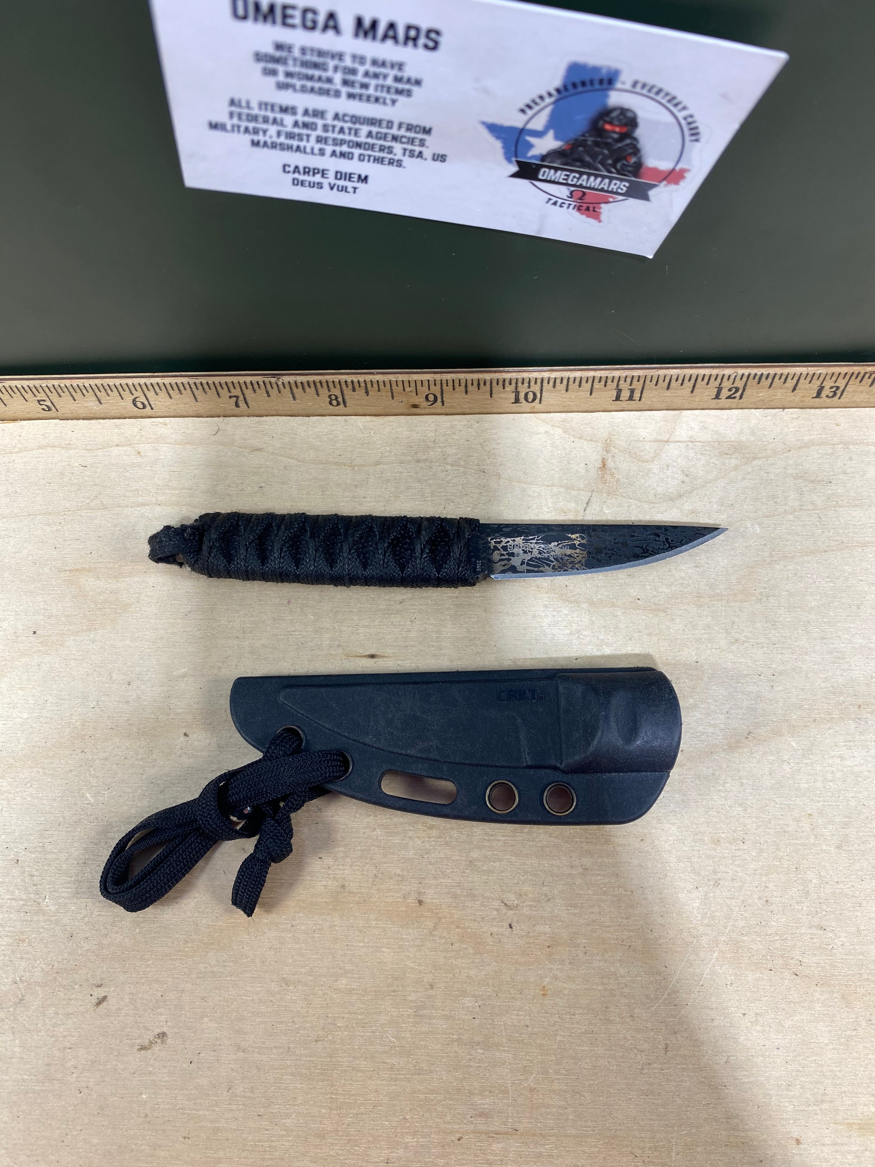 CRKT 2365 #-96. Light usage. Chips on blade. Discontinued.