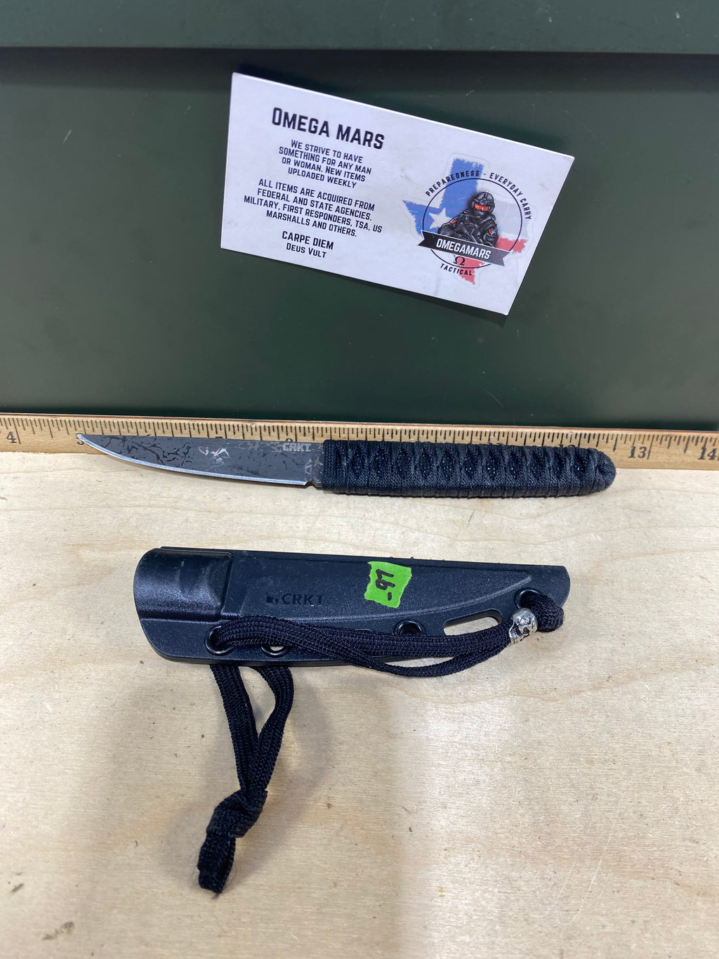 CRKT 2365 Obake #-97. Light usage. Tip Bent.