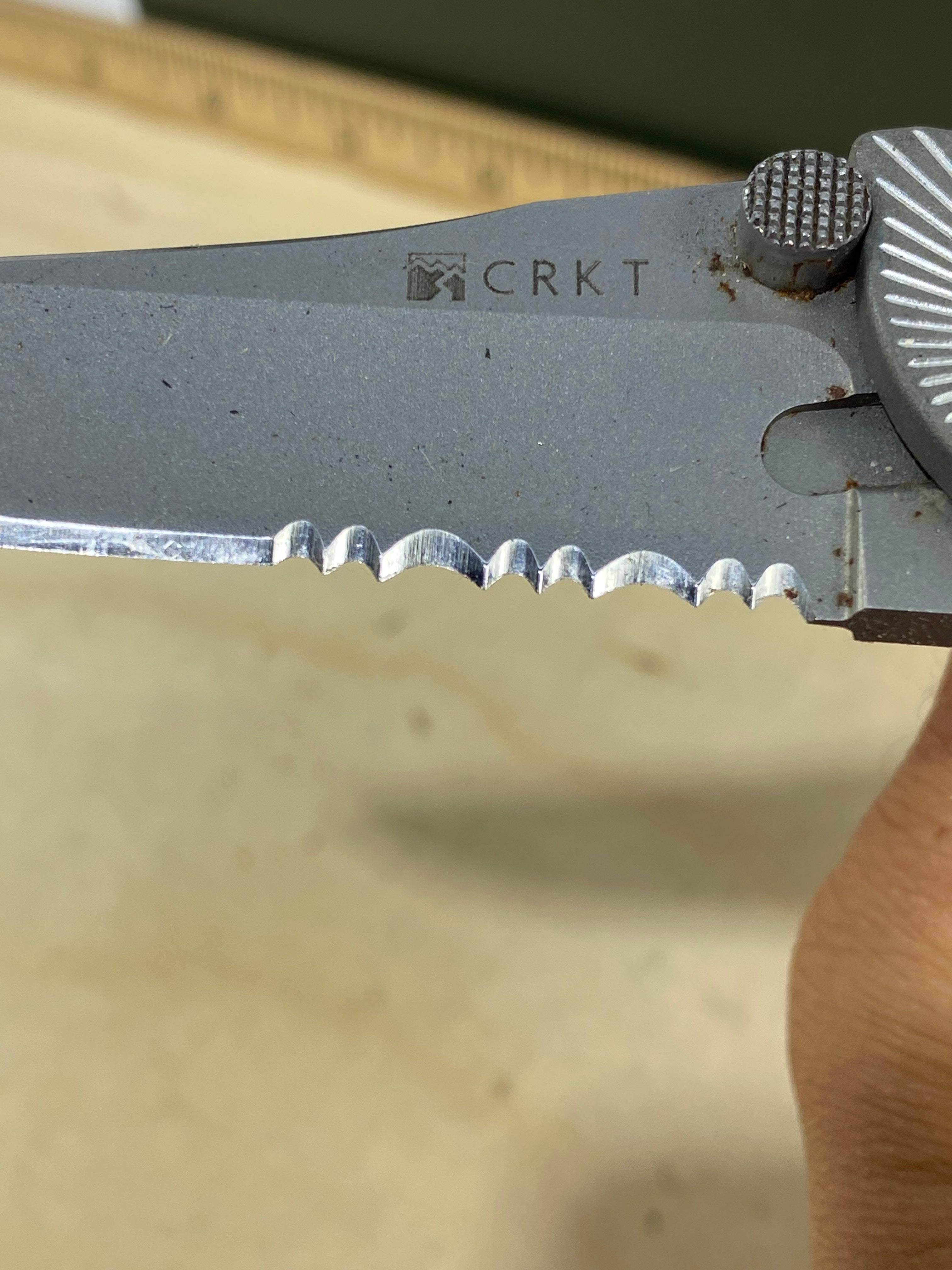 CRKT 7353 #-100. Light usage. Pocket clip bent out.