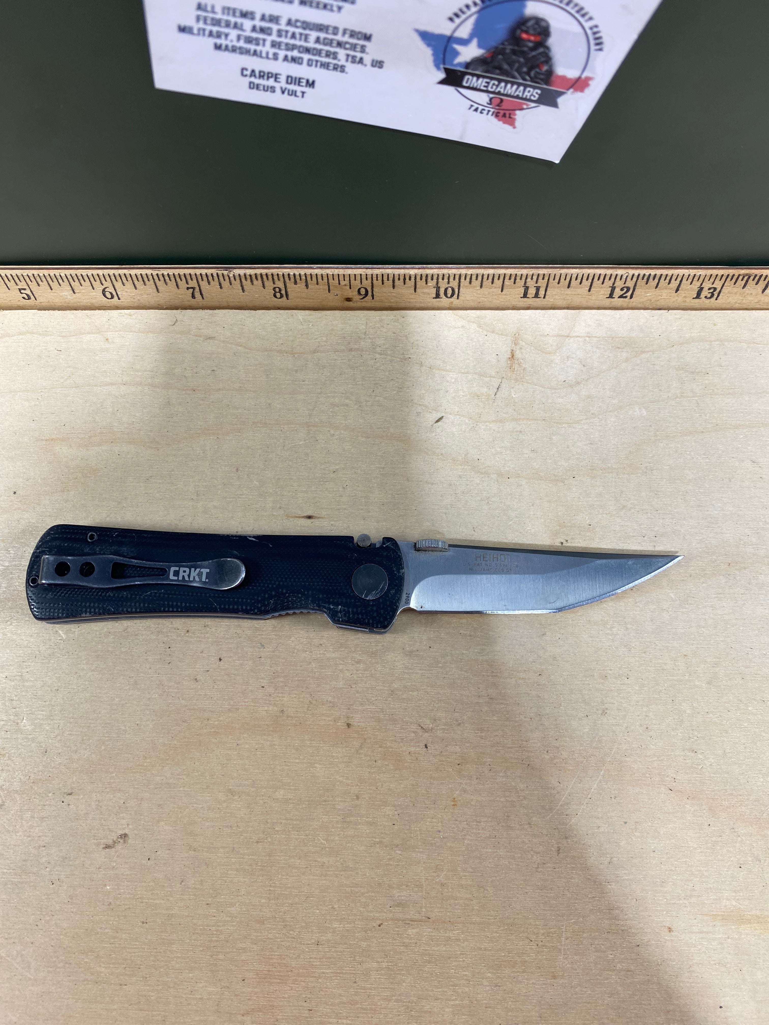CRKT 2900 Heiho #-104. Light usage. Discontinued