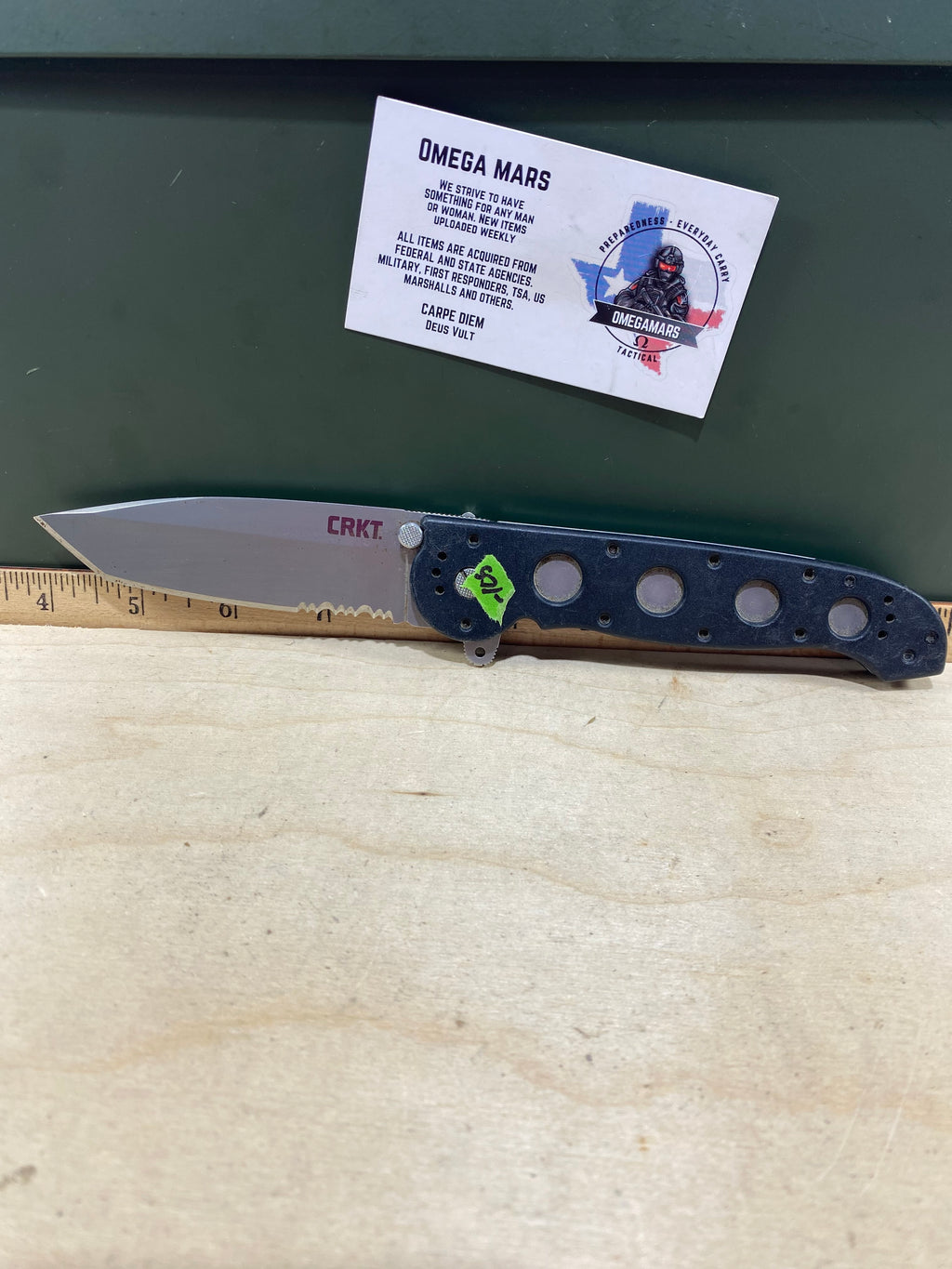 CRKT M16-14Z #-105. Light usage. Dirty. Possible rust.