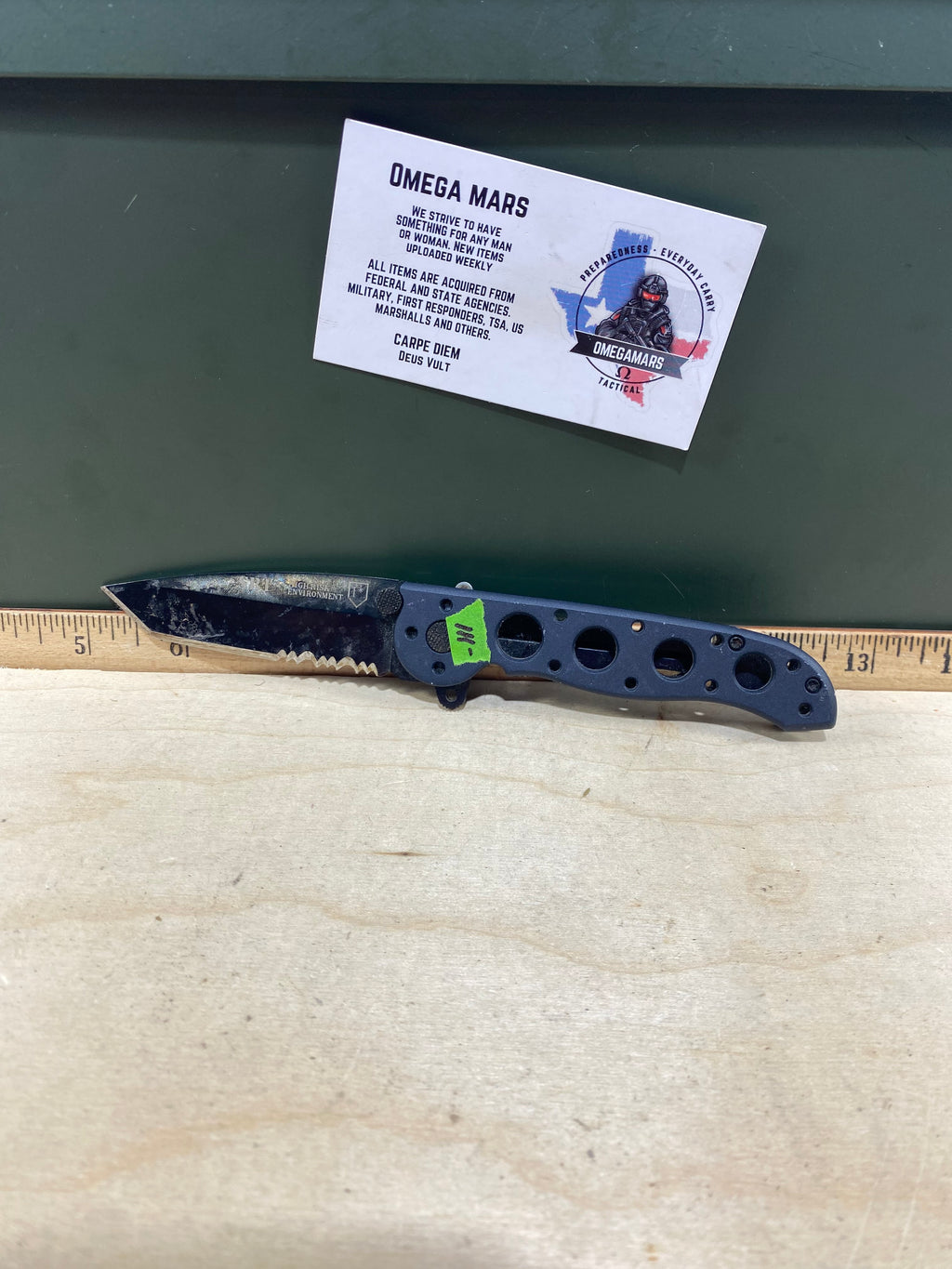 CRKT M16-12LE #-111. Light usage. Dirty.