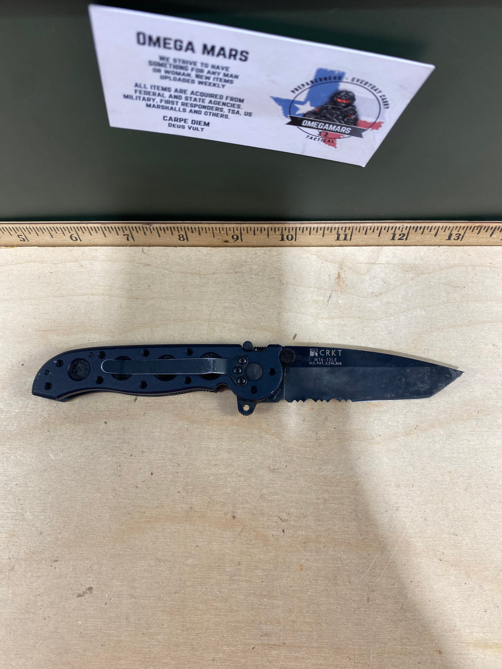CRKT M16-12LE #-111. Light usage. Dirty.