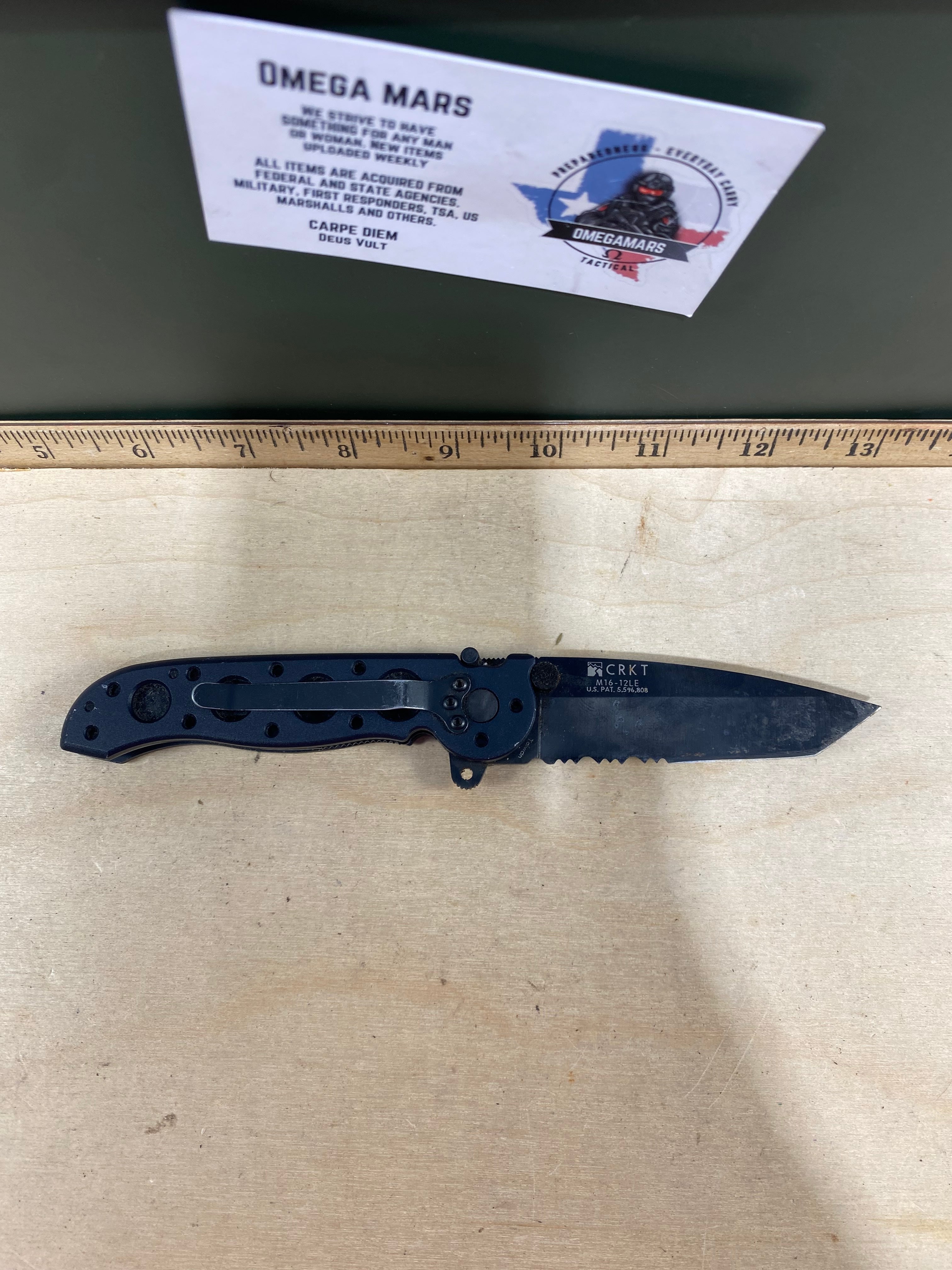CRKT M16-12LE #-111. Light usage. Dirty.