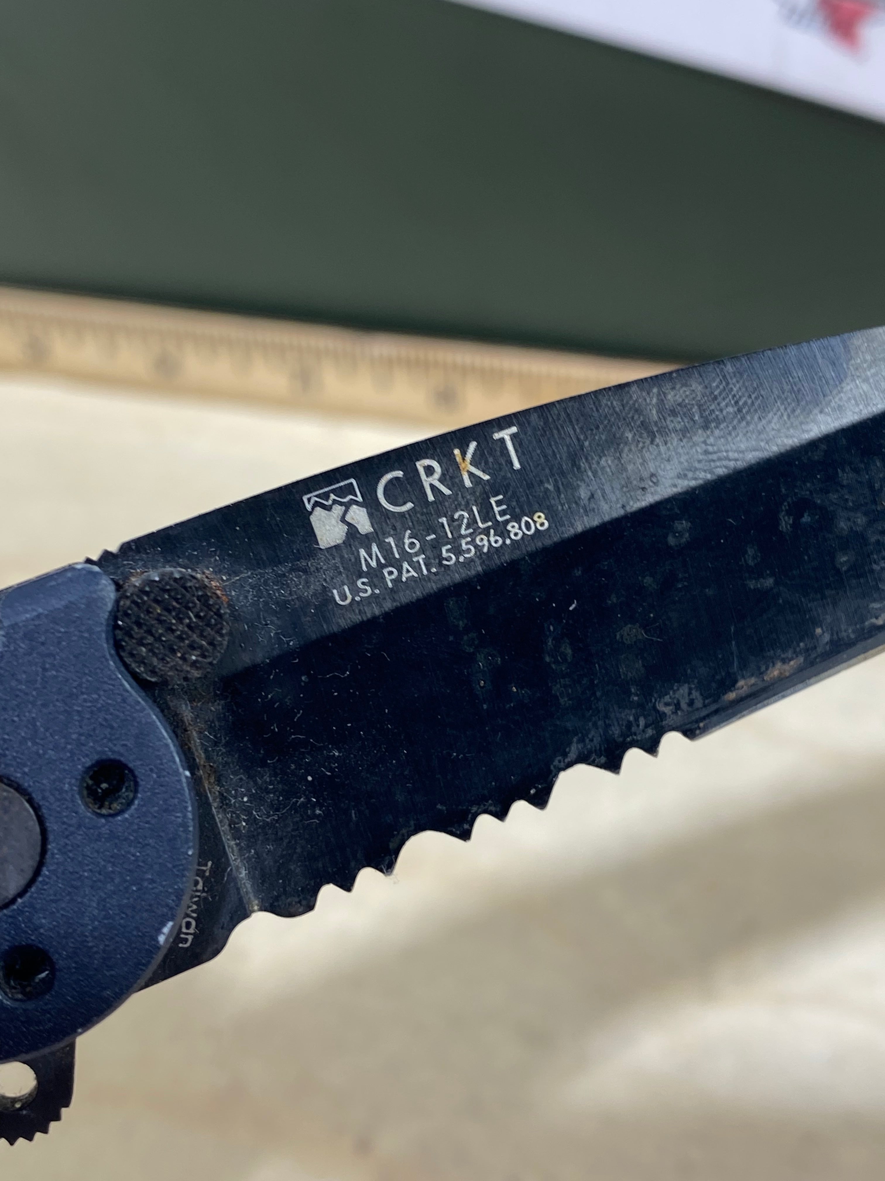 CRKT M16-12LE #-111. Light usage. Dirty.