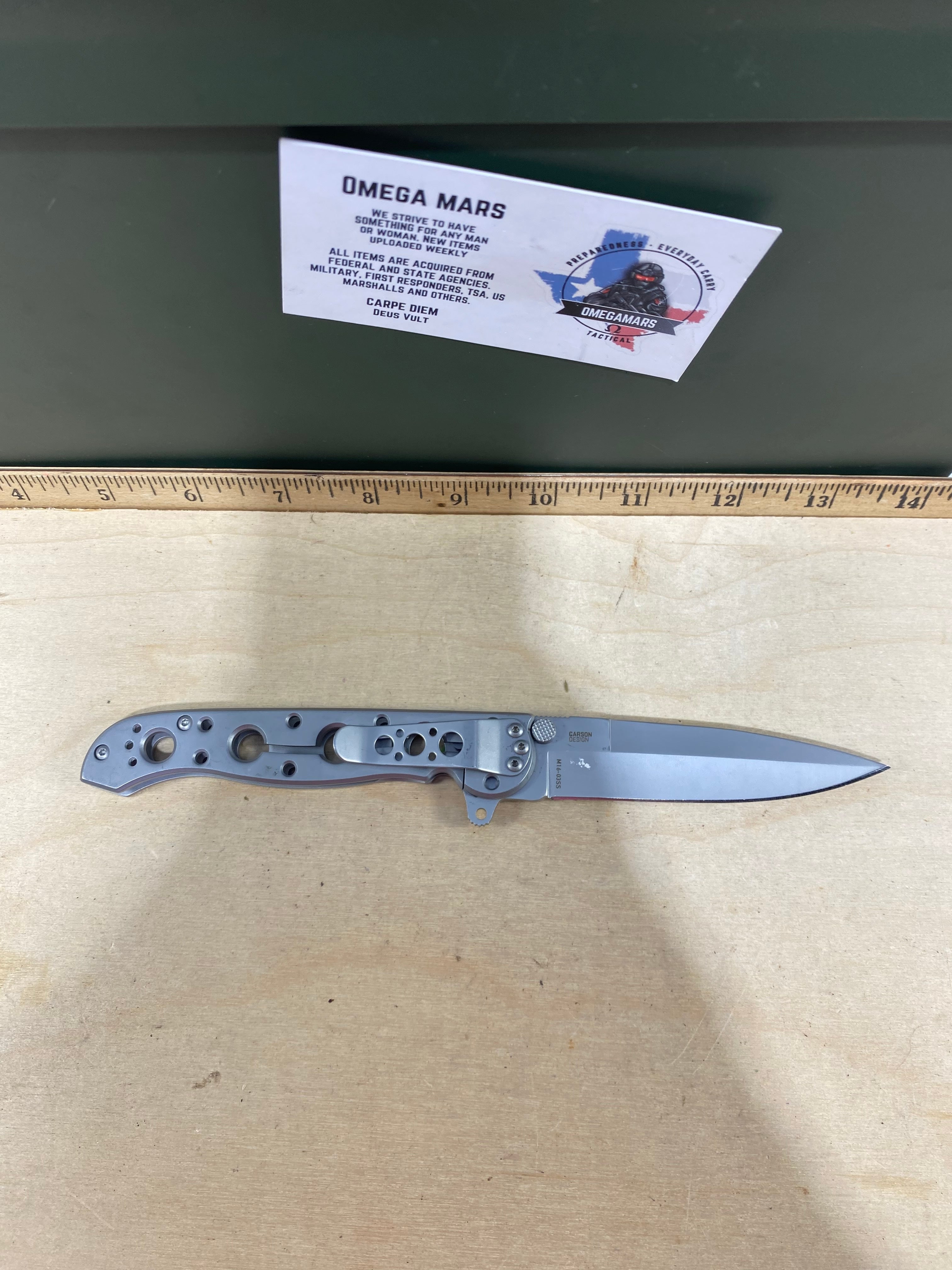 CRKT M16-03SS #-115. Light usage. Discontinued.