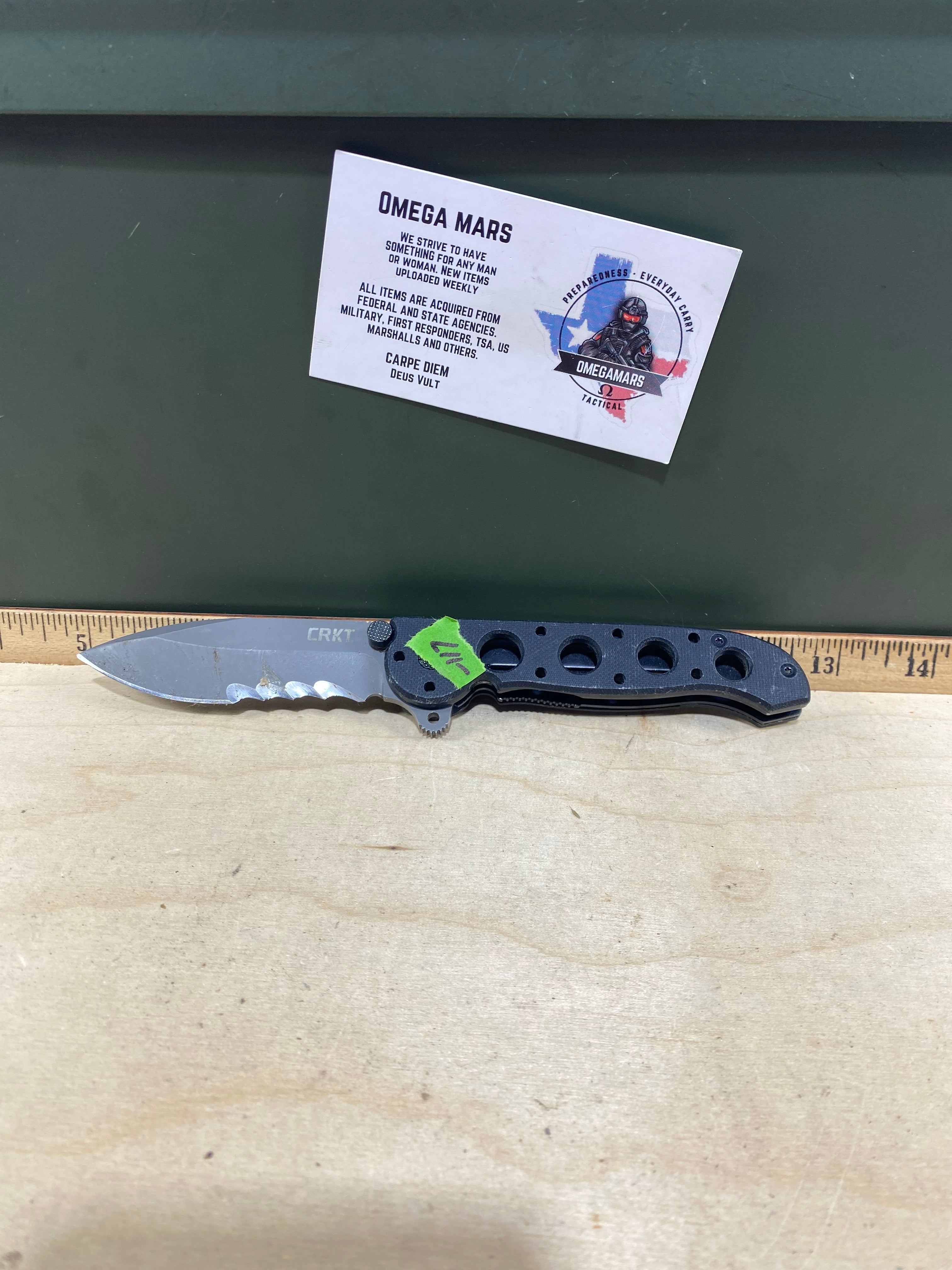 CRKT M21-12G #-117. Light usage. Dirty.