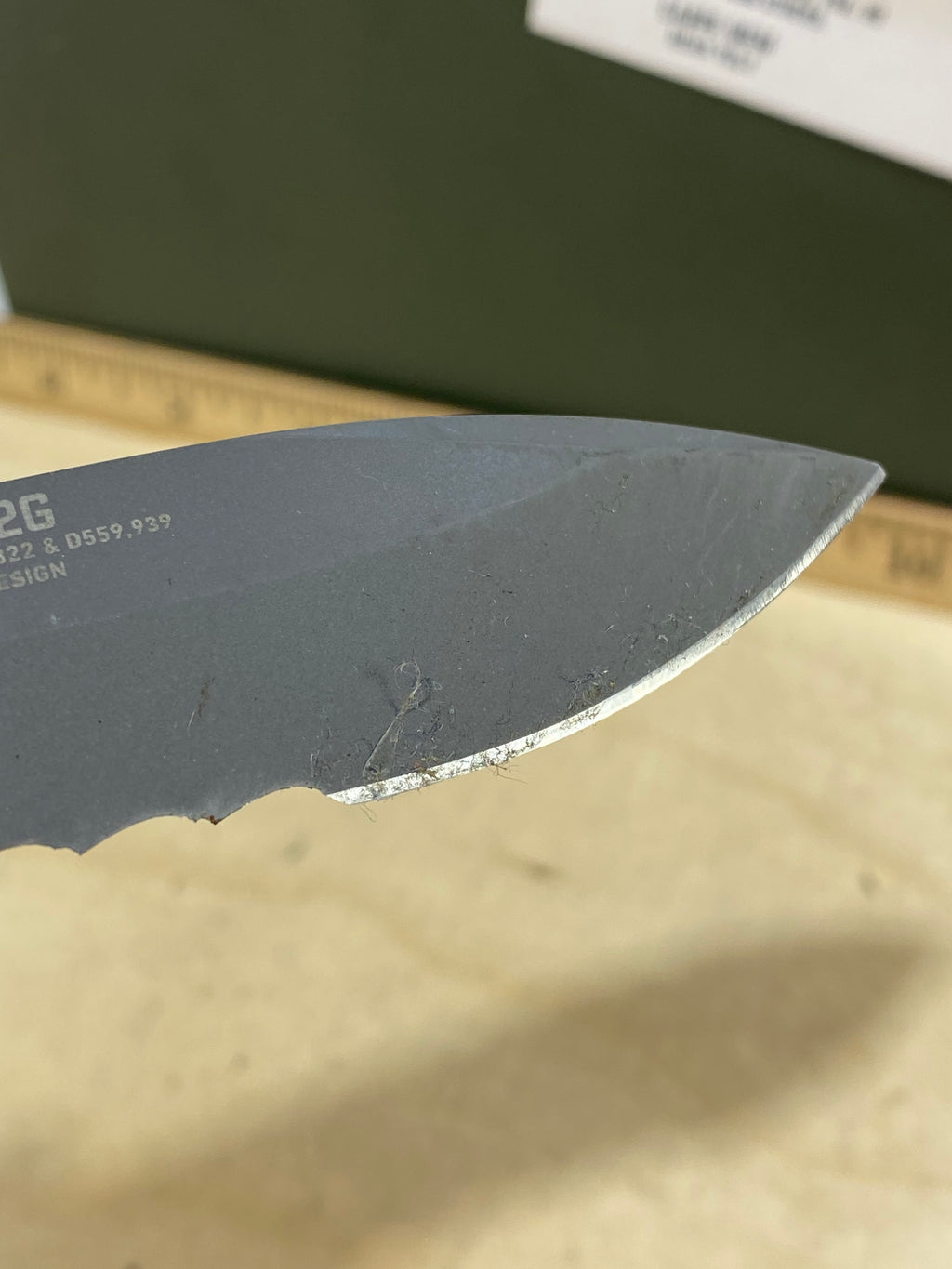 CRKT M21-12G #-117. Light usage. Dirty.
