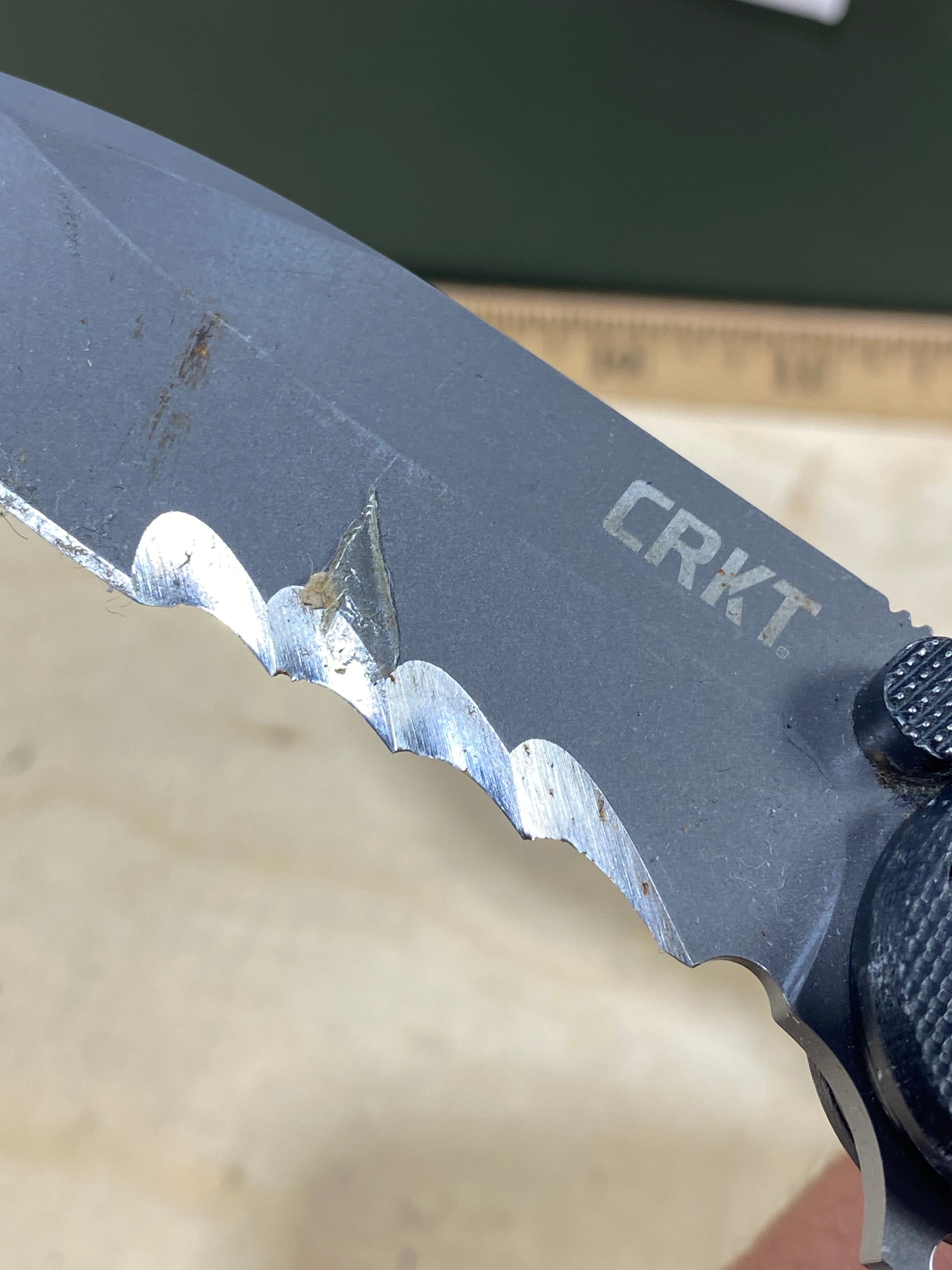 CRKT M21-12G #-117. Light usage. Dirty.