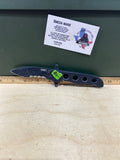 CRKT M21-12SFG #-118. Light usage. Dirty. Chip on blade.