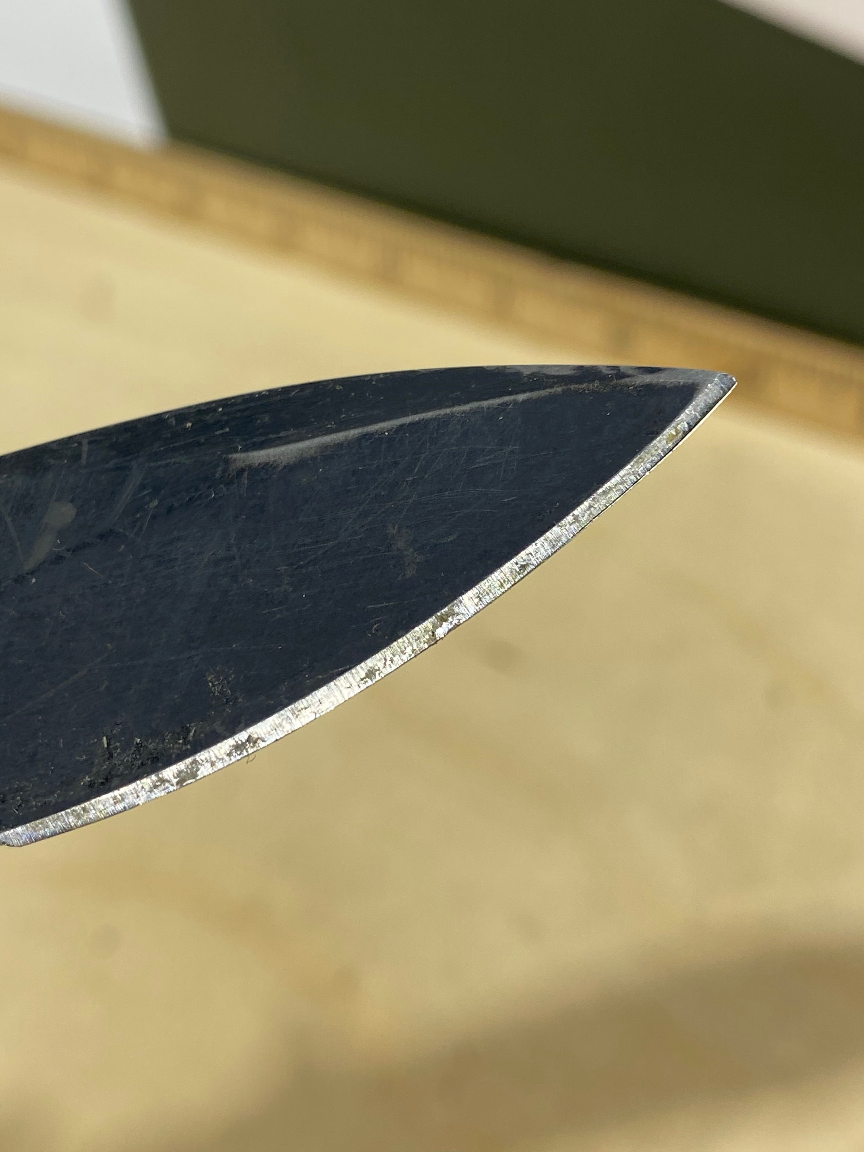 CRKT M21-12SFG #-118. Light usage. Dirty. Chip on blade.
