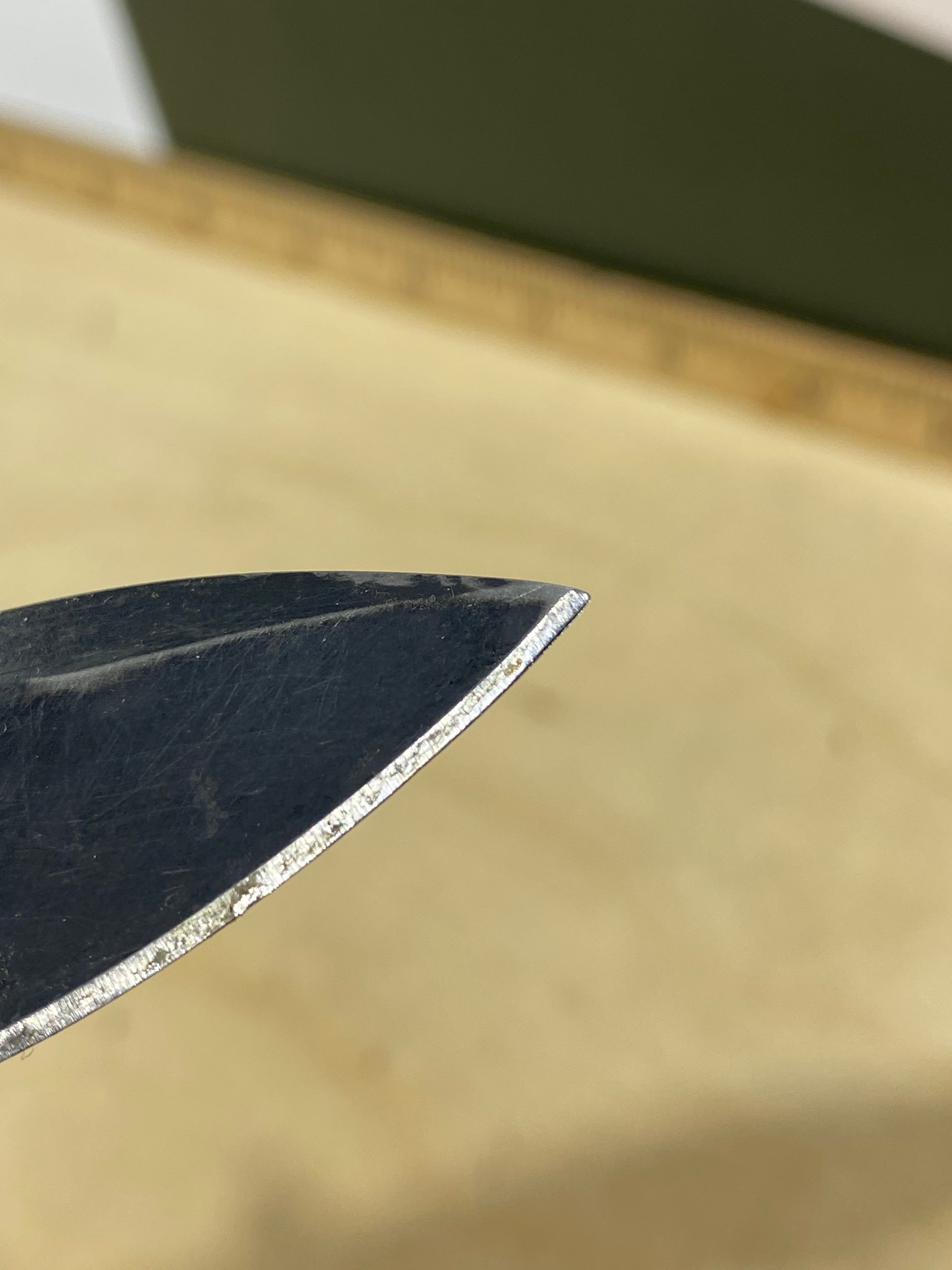 CRKT M21-12SFG #-118. Light usage. Dirty. Chip on blade.