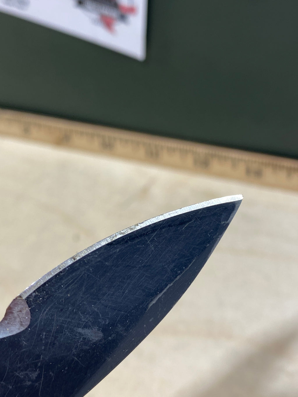 CRKT M21-12SFG #-118. Light usage. Dirty. Chip on blade.