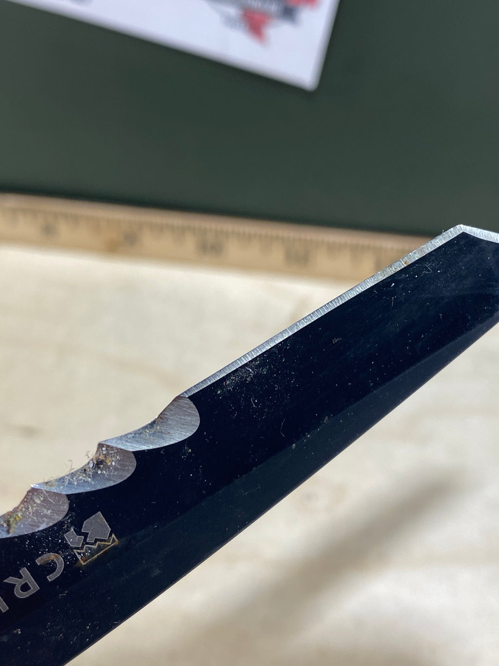 CRKT M16-13SFG #-119. Light usage. Dirty. Chip on blade.
