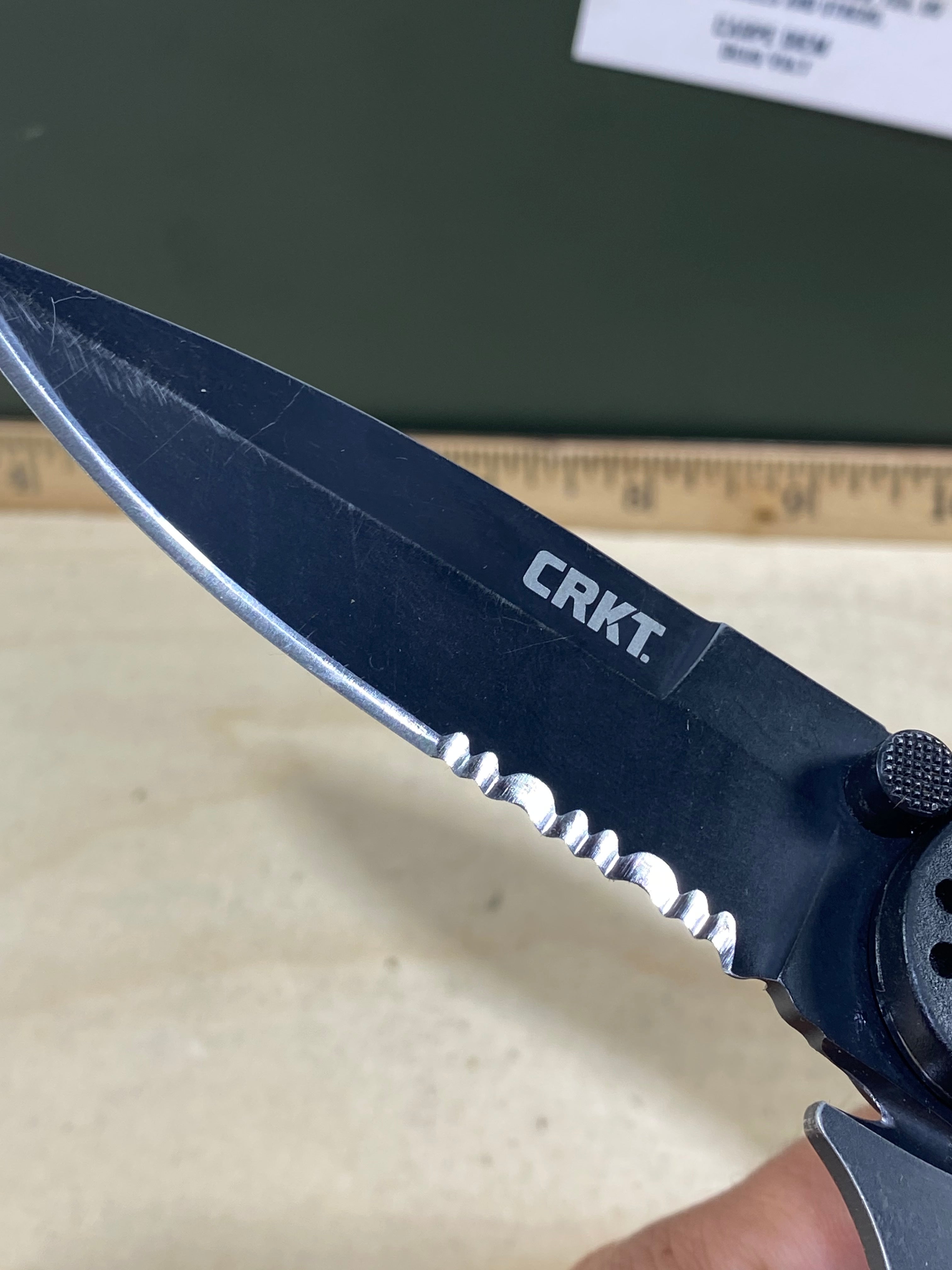 CRKT M16-13ZLEK #-120. Light usage. Resharpened.