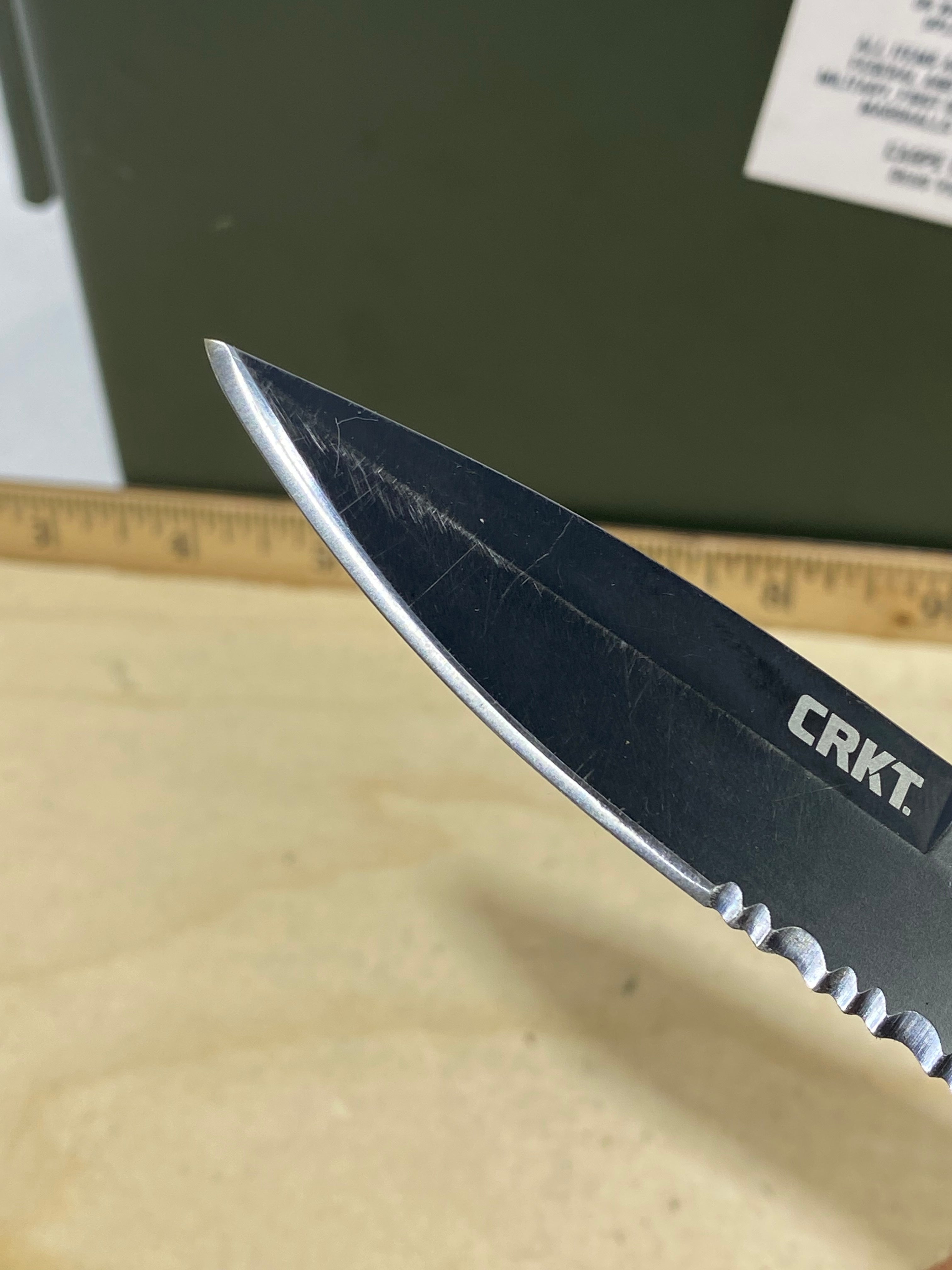 CRKT M16-13ZLEK #-120. Light usage. Resharpened.