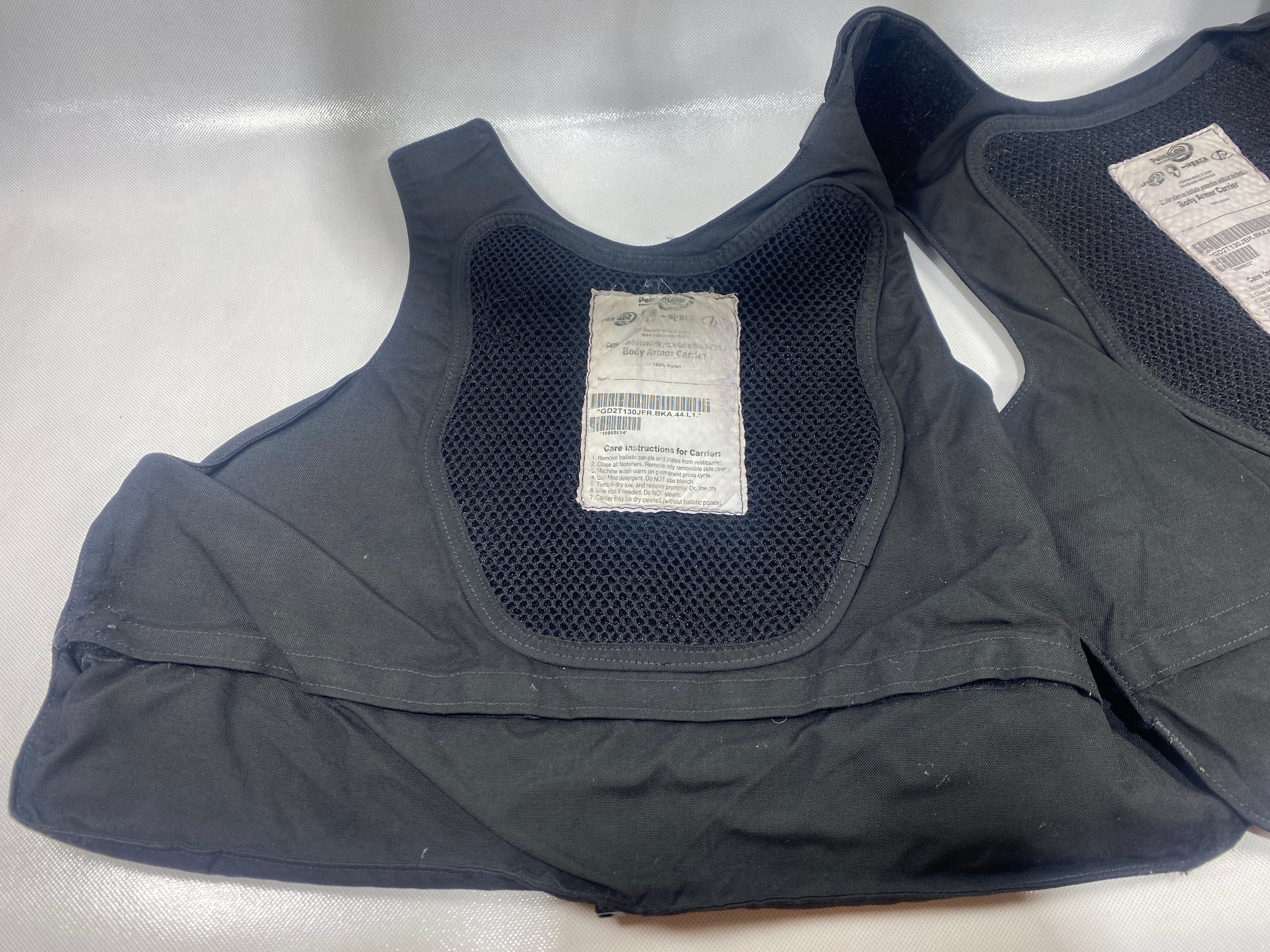 Pre-Owned Point-Blank Guardian MOLLE Vest Carriers in Black. Light usage.