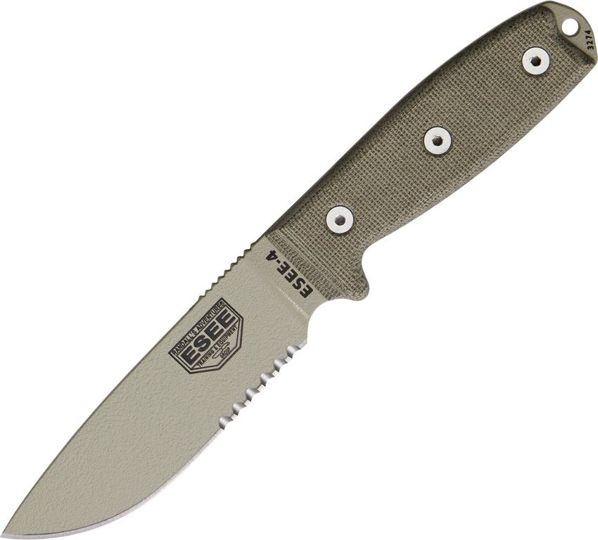 ESEE Model 4 Part Serrated - RC4SDT - BRAND NEW