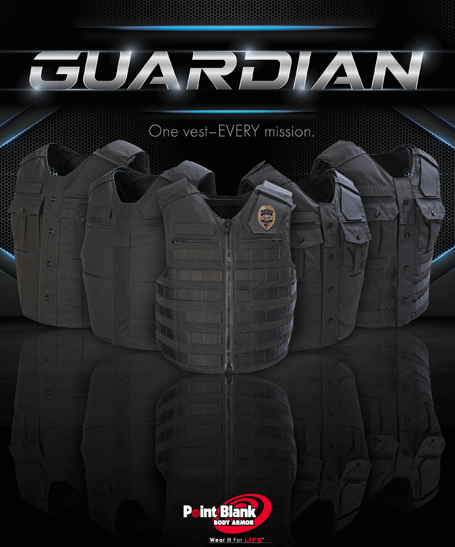 Pre-Owned Point-Blank Guardian MOLLE Vest Carriers in Black. Light usage.