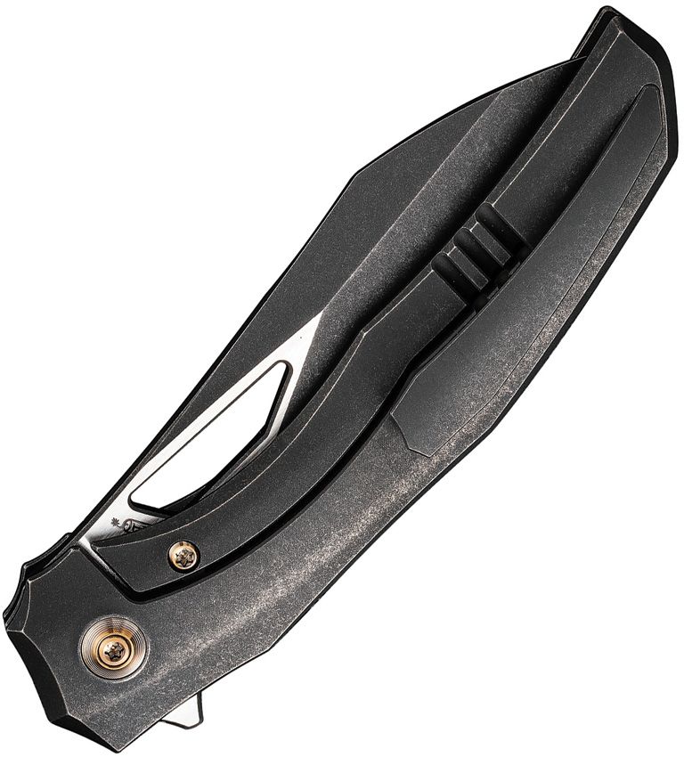 Ignio Framelock Blue - Bronze - Black - Damasteel - BRAND NEW