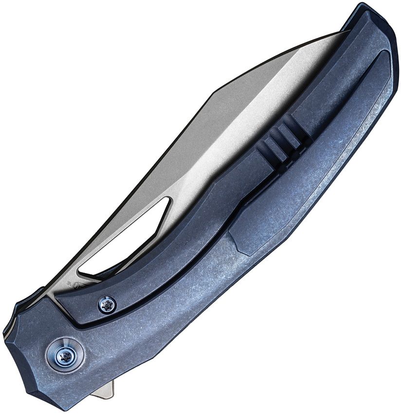 Ignio Framelock Blue - Bronze - Black - Damasteel - BRAND NEW