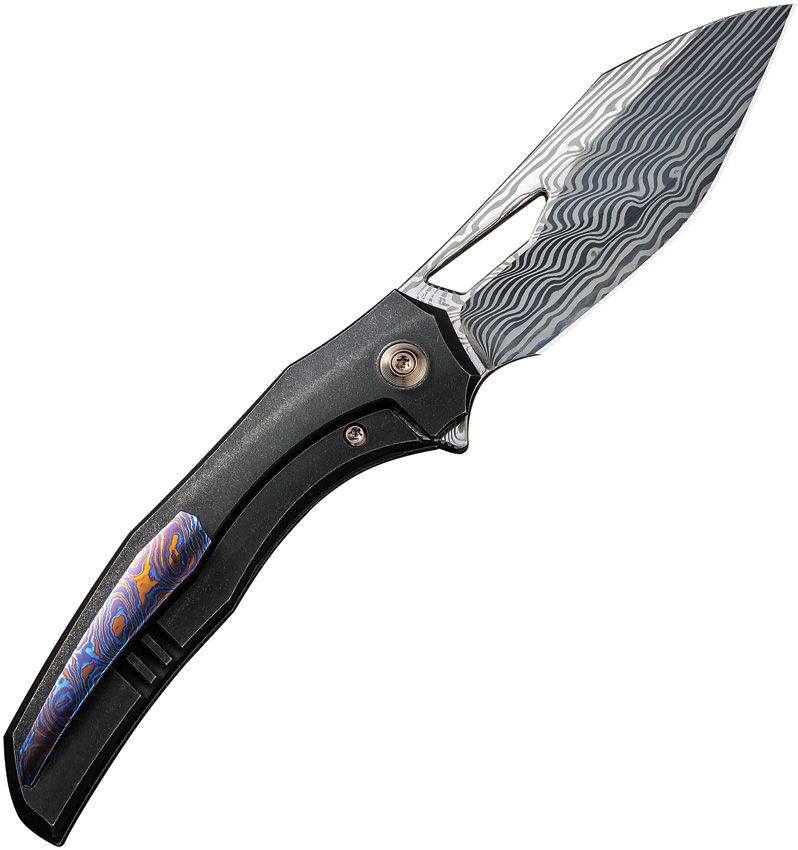 Ignio Framelock Blue - Bronze - Black - Damasteel - BRAND NEW