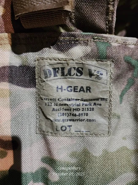 Defensor Fortis Load Carrying System Multicam H-gear Mav Tactical vest H-Harness Size LARGE