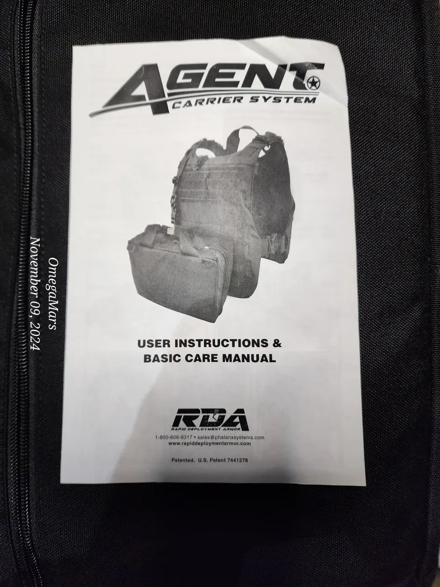 Rapid Deployment Armor, WITH level 3 Armor, Agent Body Armor System with medical (MSRP $1350)