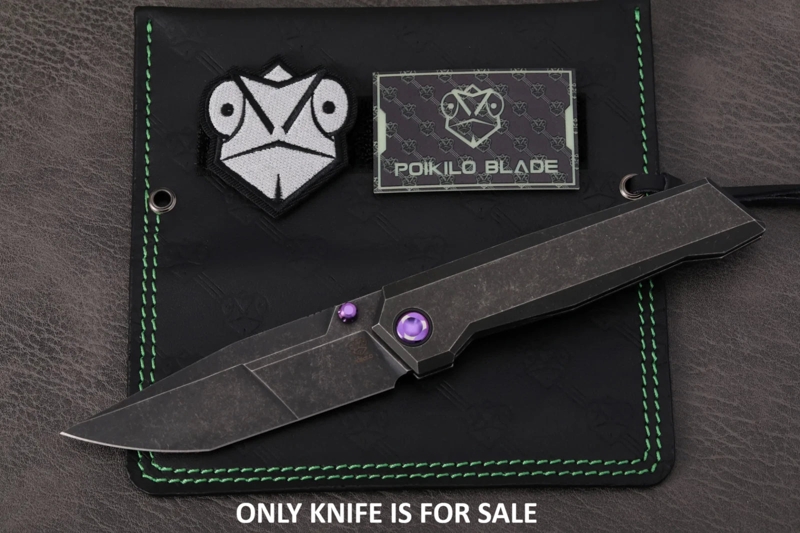 Poikilo Blade Salvator Folding Knife 3.9 Bohler M398 Steel Blade Titanium Handle - PKBSLVTRS2