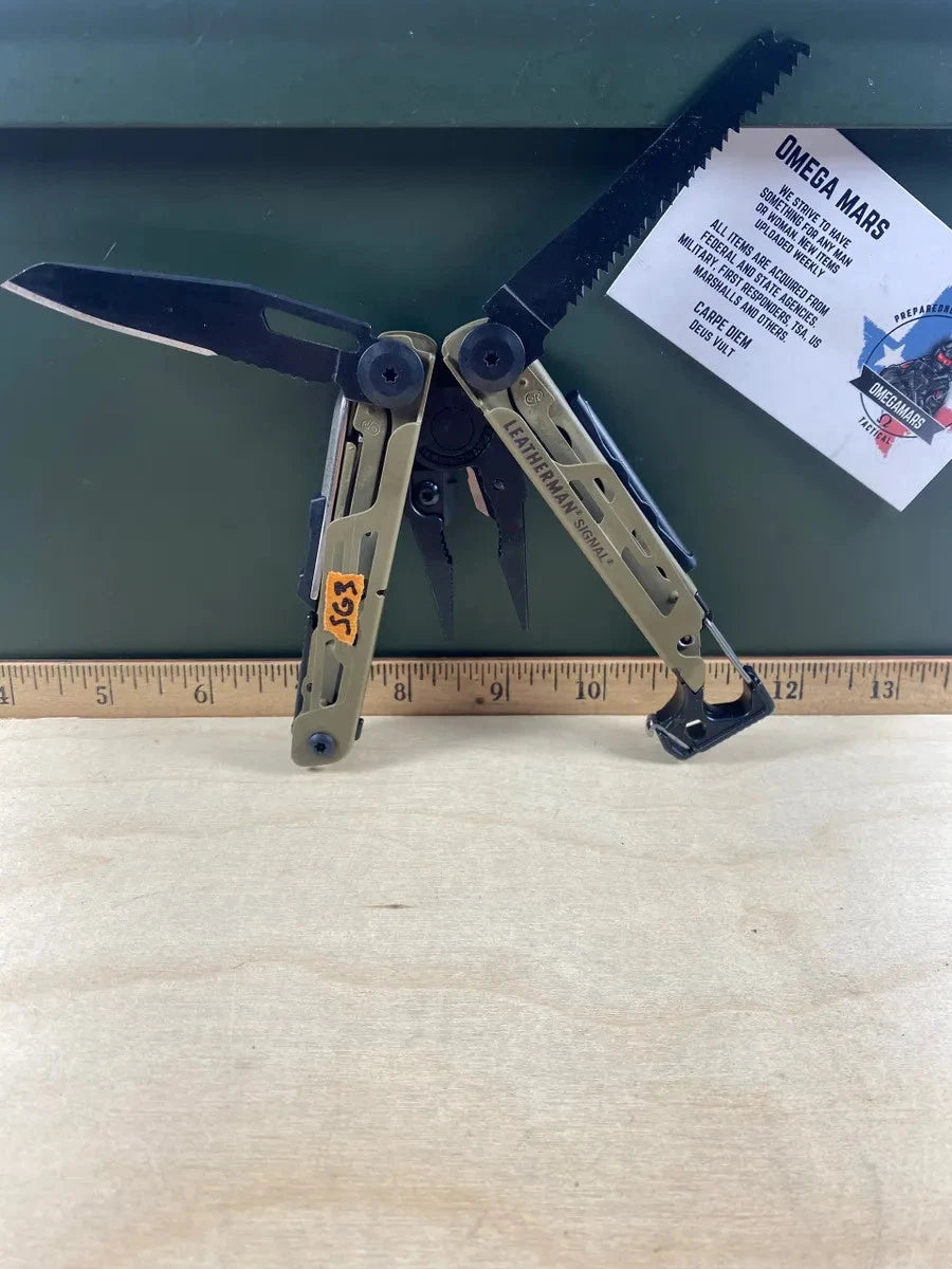 Leatherman Signal Coyote Tan #SG3. Looks/feel brand new (MSRP $149.95)
