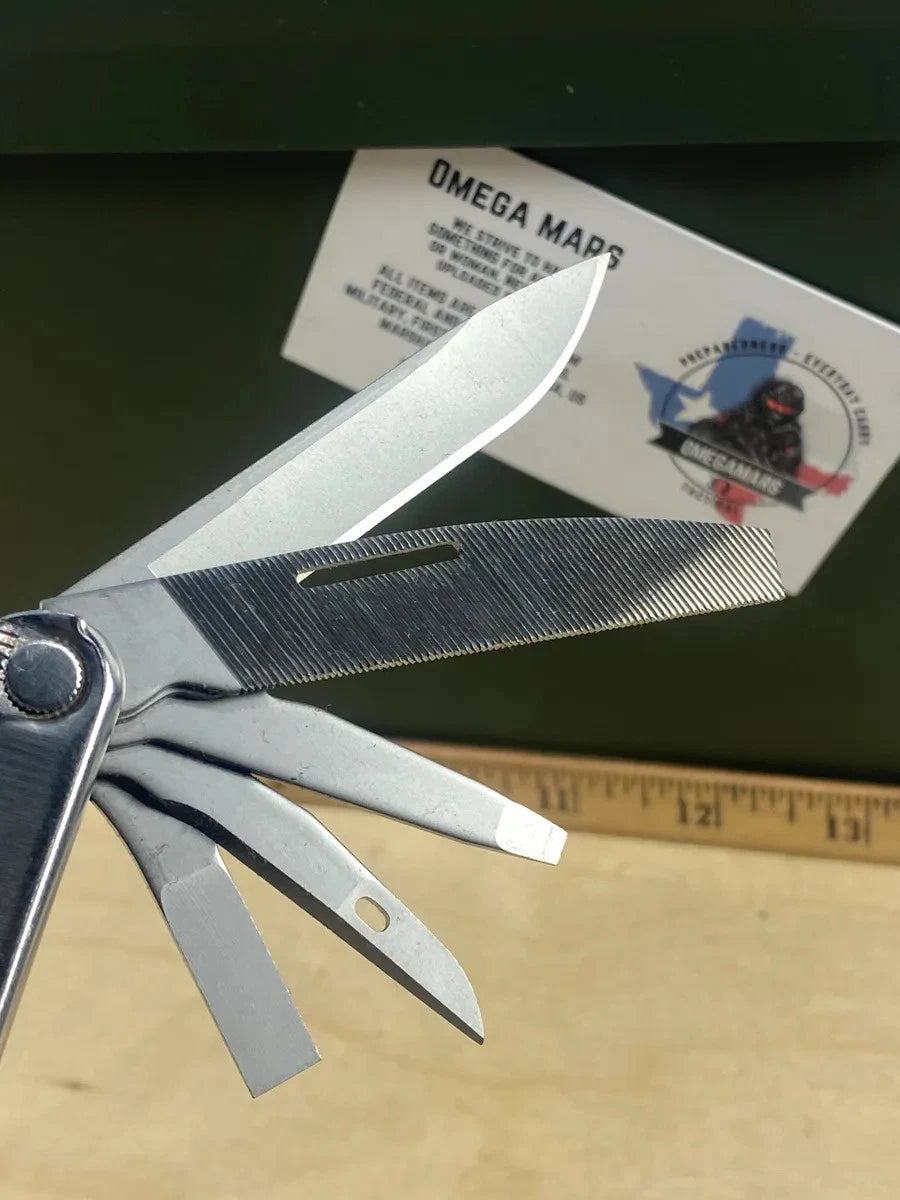 Leatherman Rebar #R2. Saw & bottle opener used/dirty, the rest looks/feels new