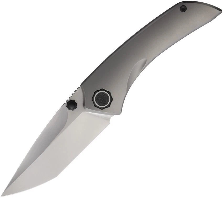 Poikilo Blade Tuna Folding Knife 3.38" Bohler M398 Steel, Titanium Handle - PKBTUNAS2