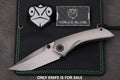Poikilo Blade Tuna Folding Knife 3.38" Bohler M398 Steel, Titanium Handle - PKBTUNAS2