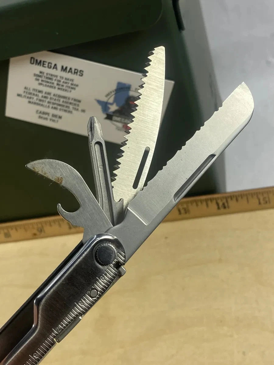 Leatherman Rebar #R2. Saw & bottle opener used/dirty, the rest looks/feels new