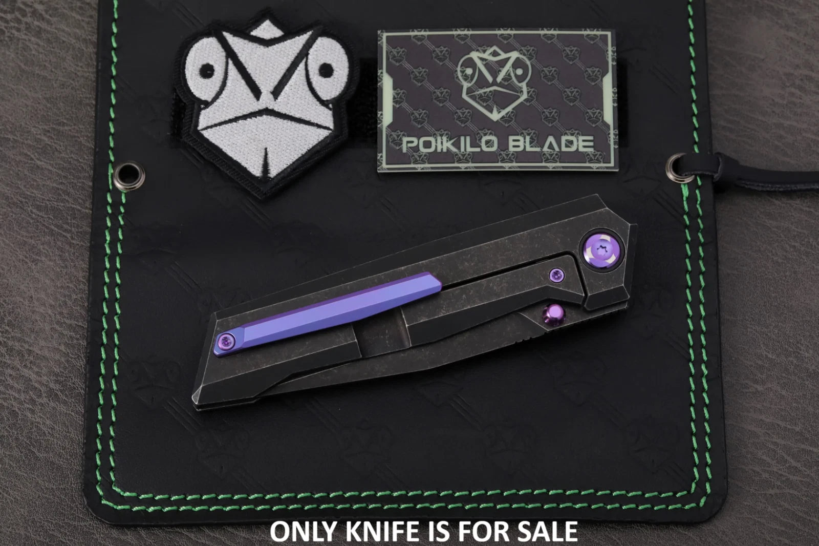 Poikilo Blade Salvator Folding Knife 3.9 Bohler M398 Steel Blade Titanium Handle - PKBSLVTRS2
