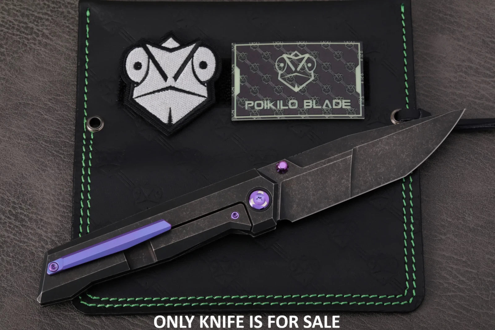 Poikilo Blade Salvator Folding Knife 3.9 Bohler M398 Steel Blade Titanium Handle - PKBSLVTRS2